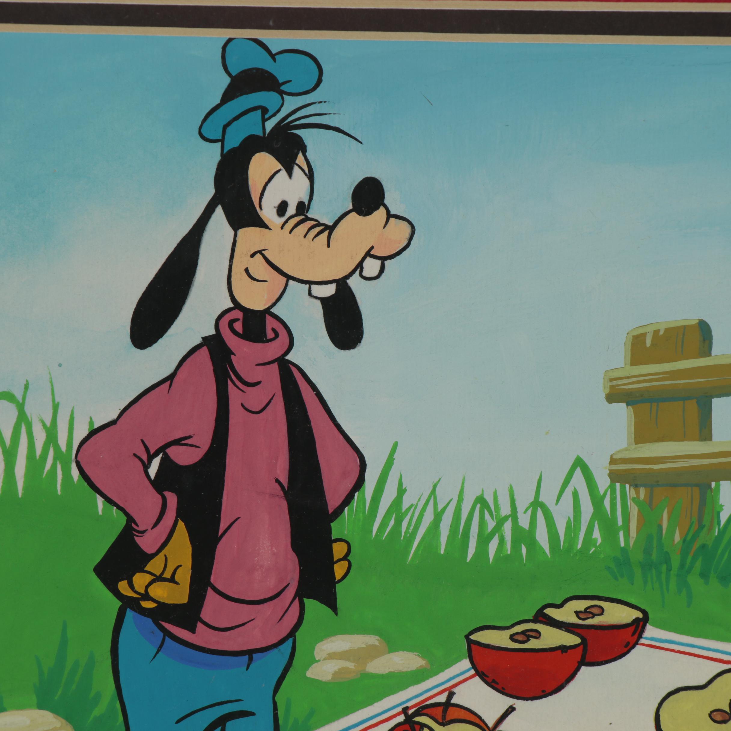 Disney Watercolor and Ink Animation Paintings for "Now I Know," 1972 and 1973