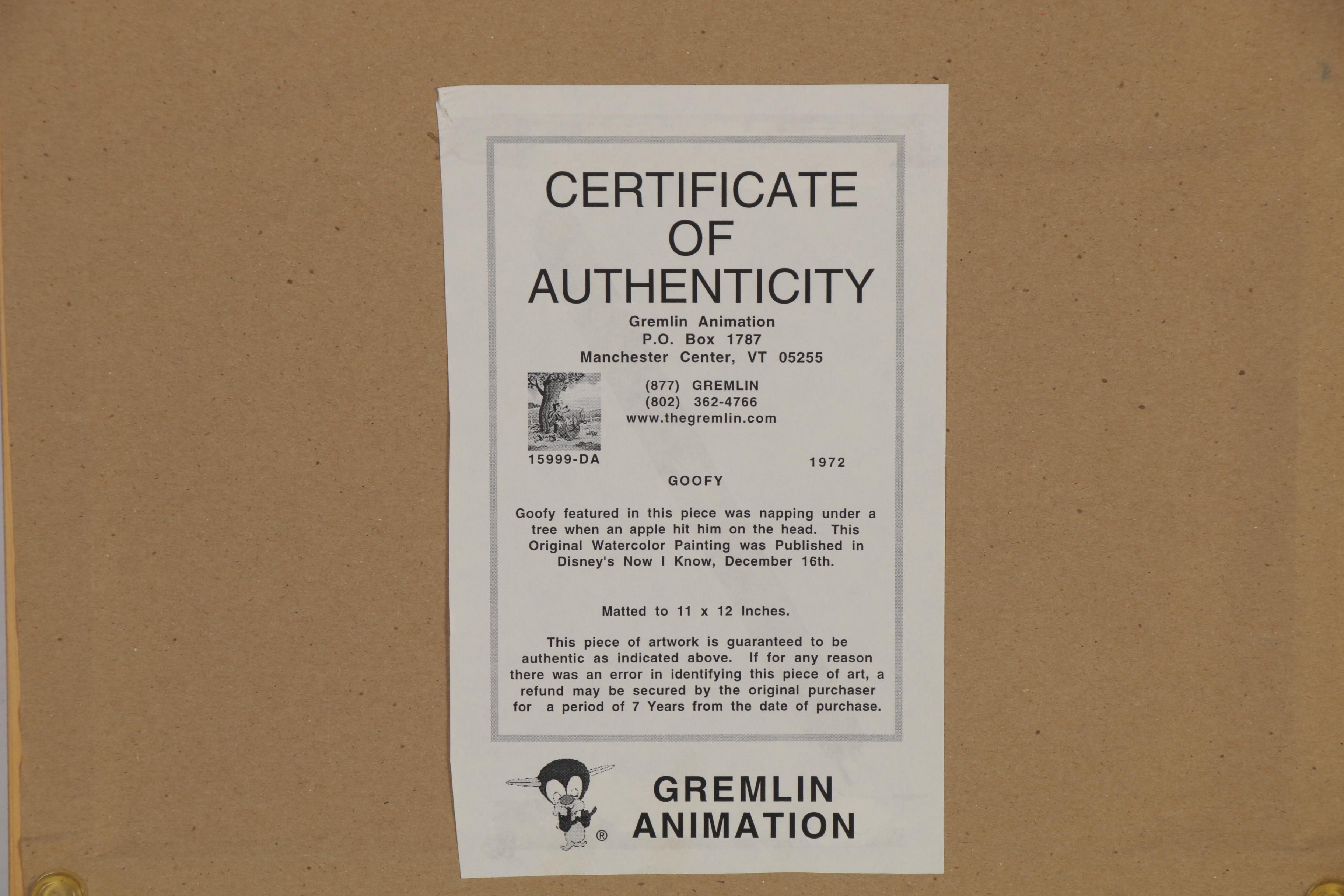 Disney Watercolor and Ink Animation Paintings for "Now I Know," 1972 and 1973