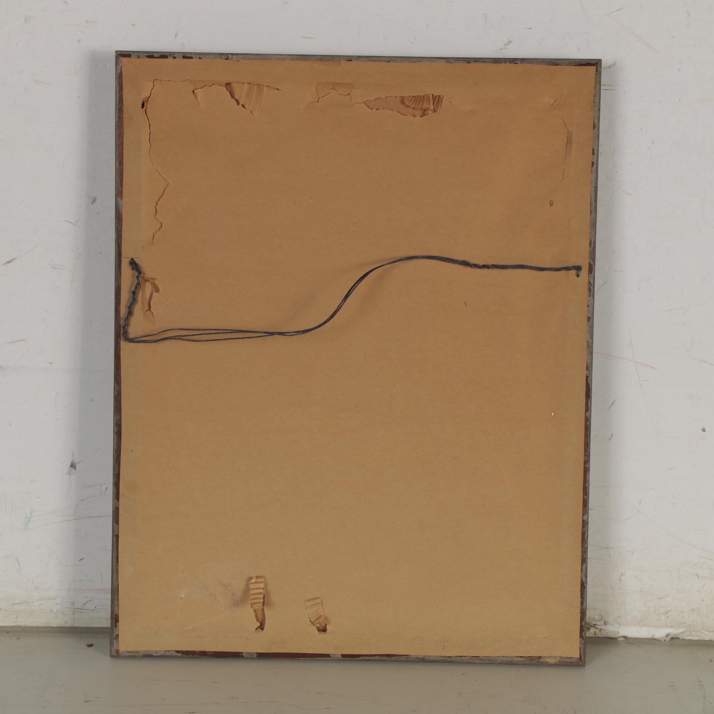 Russell Ram Ink Drawing Study of a Seated Figure, 1970