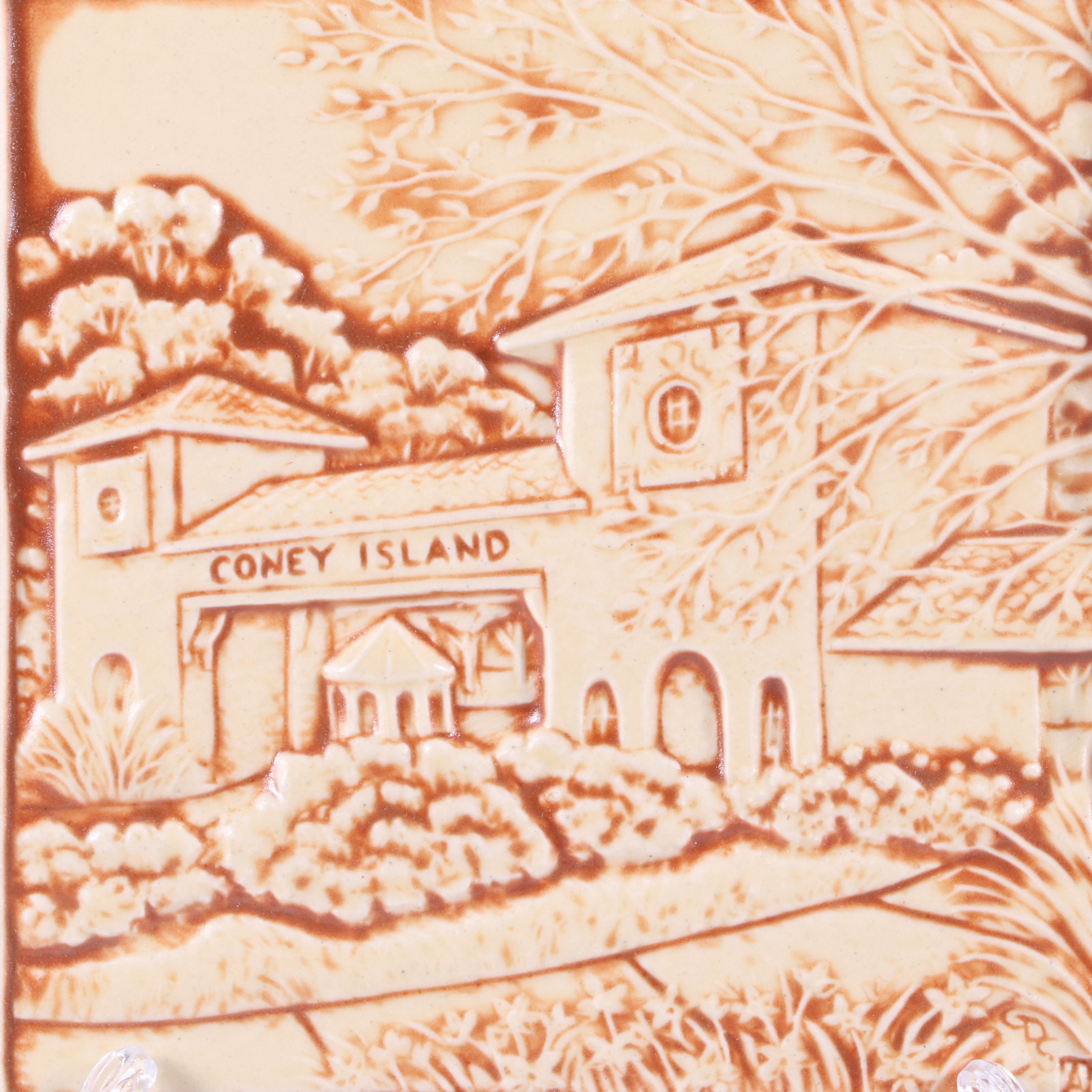 Rookwood Pottery Coney Island Commemorative Tile Designed by Allan Nairn