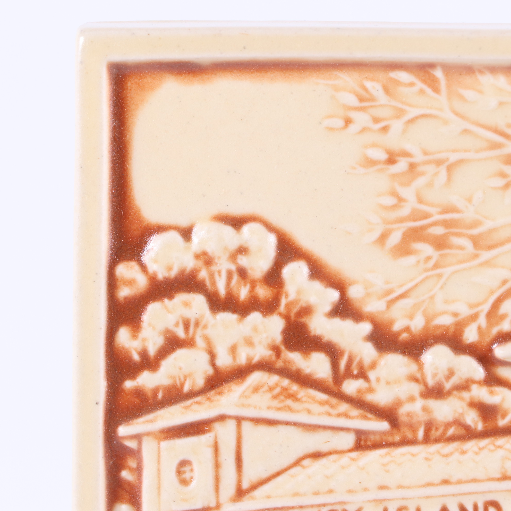 Rookwood Pottery Coney Island Commemorative Tile Designed by Allan Nairn