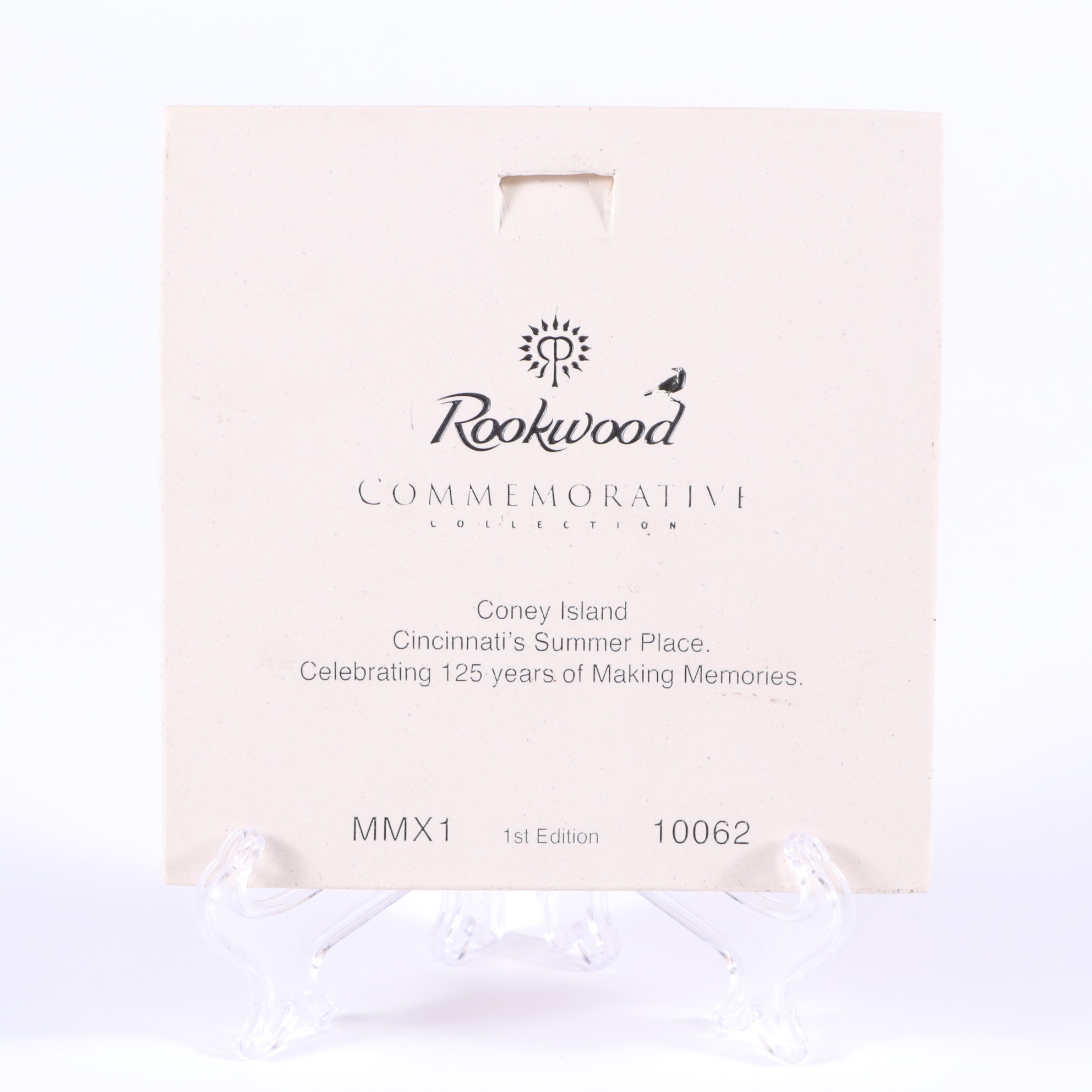 Rookwood Pottery Coney Island Commemorative Tile Designed by Allan Nairn