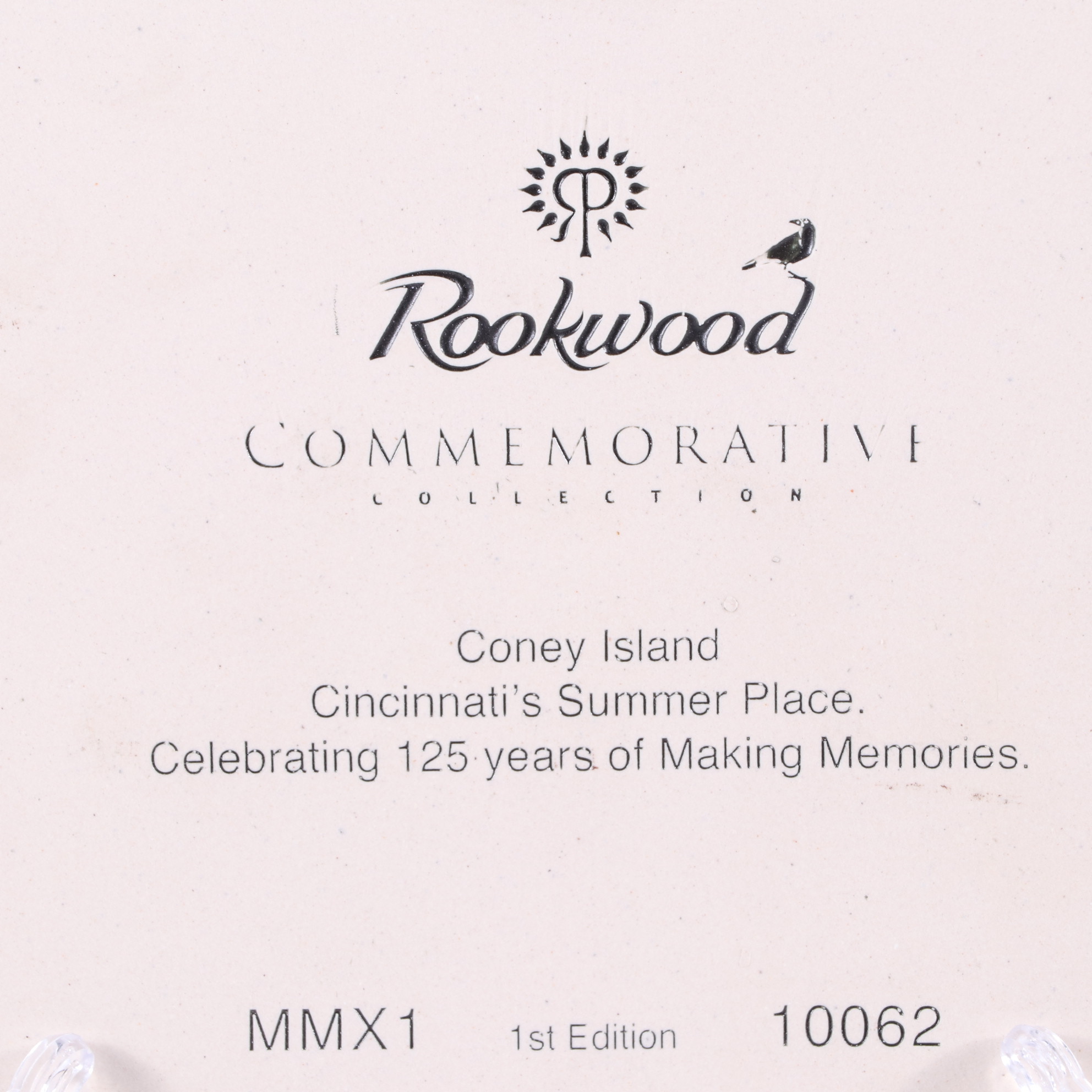 Rookwood Pottery Coney Island Commemorative Tile Designed by Allan Nairn