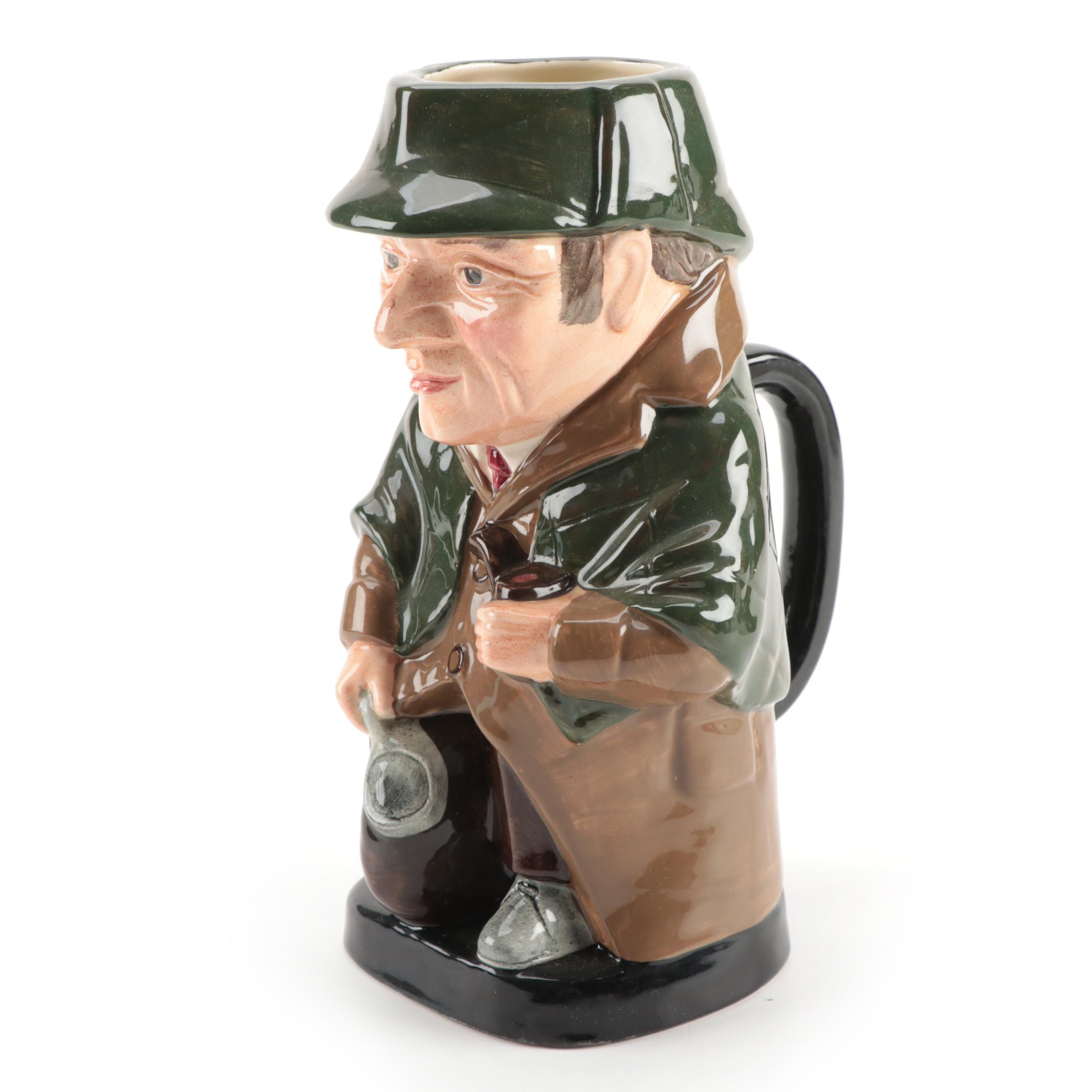 Royal Doulton "Sherlock Holmes"  Commemorative Character Jug, Late 20th Century