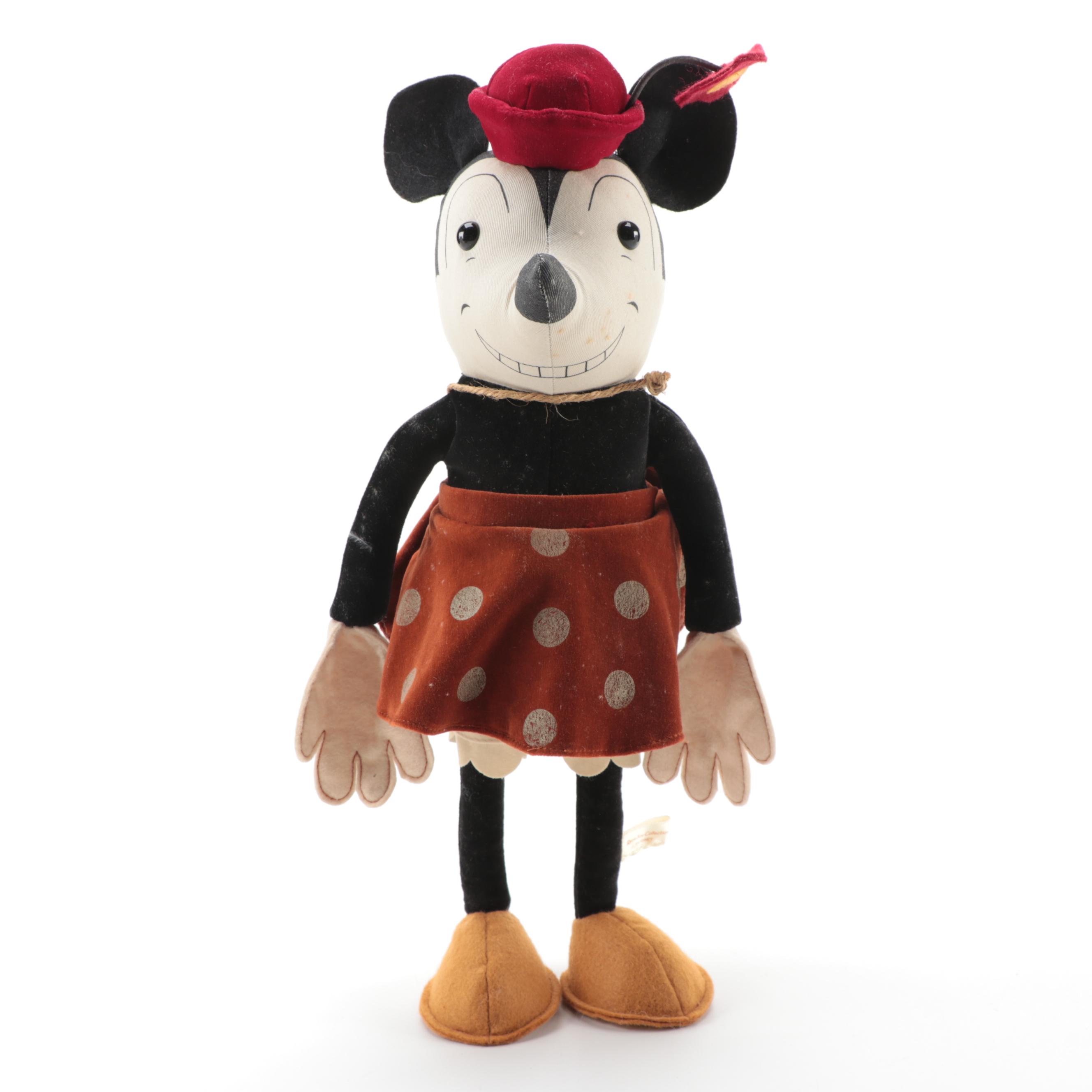 Disney Retro Toy Collection Mickey and Minnie Mouse Stuffed Toys