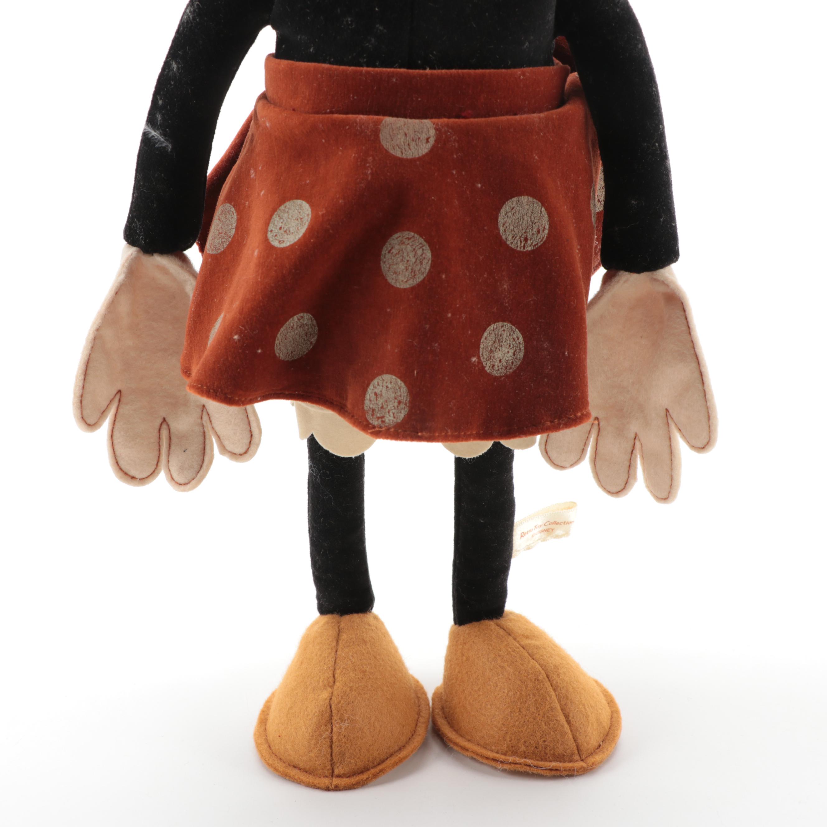 Disney Retro Toy Collection Mickey and Minnie Mouse Stuffed Toys