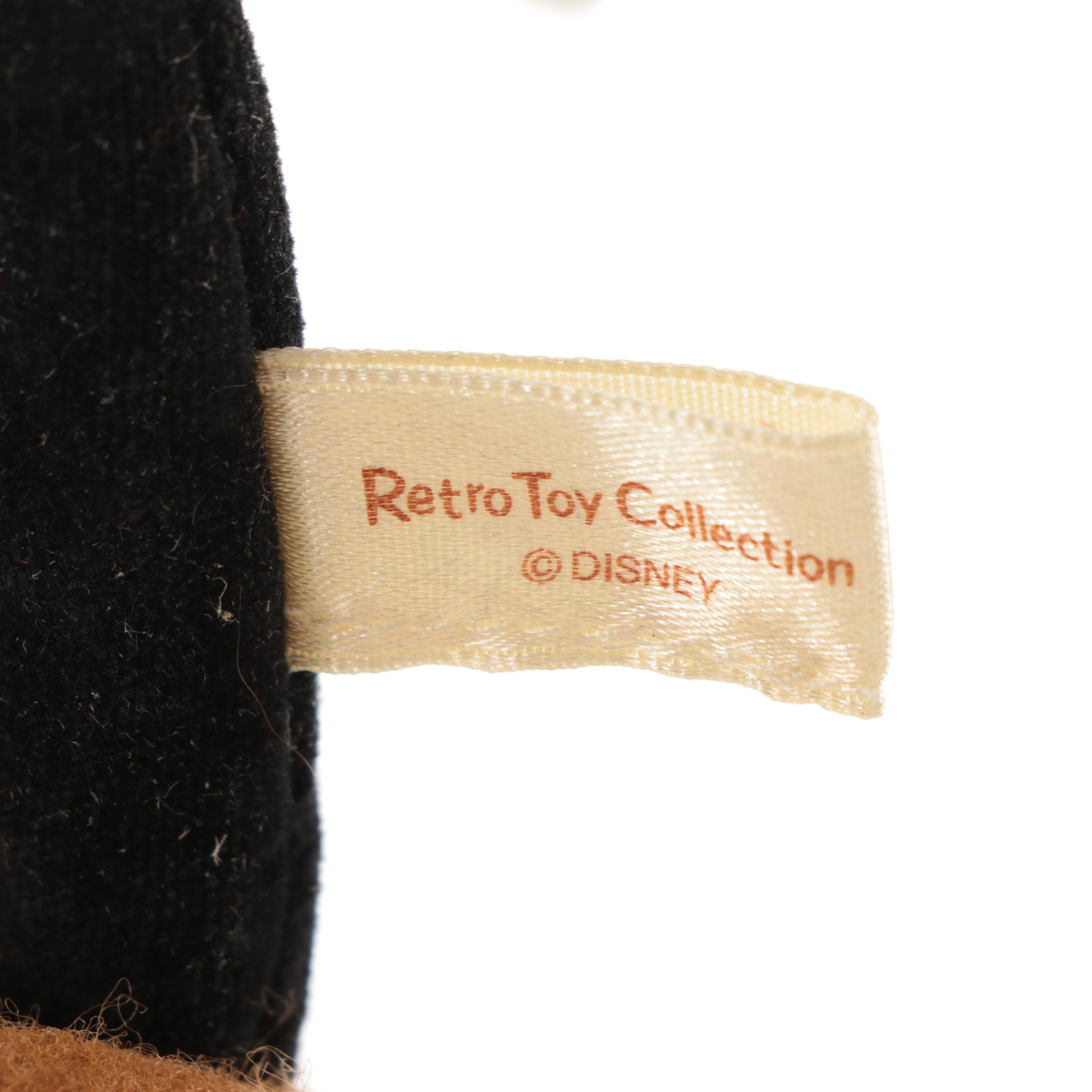 Disney Retro Toy Collection Mickey and Minnie Mouse Stuffed Toys