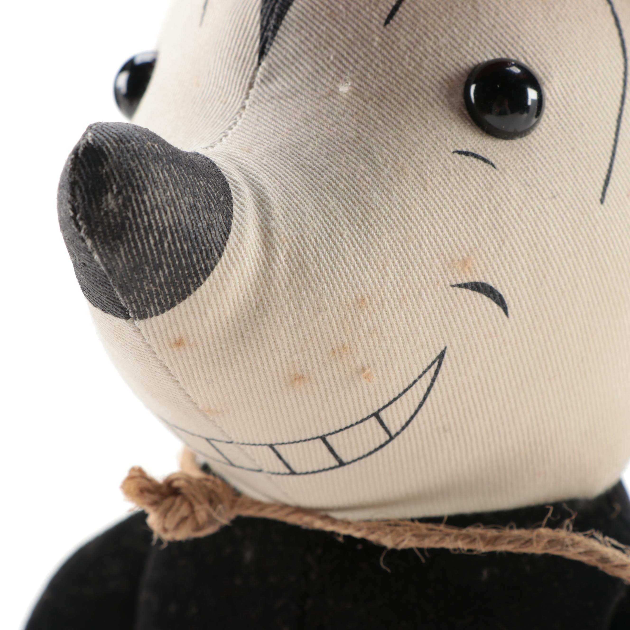 Disney Retro Toy Collection Mickey and Minnie Mouse Stuffed Toys