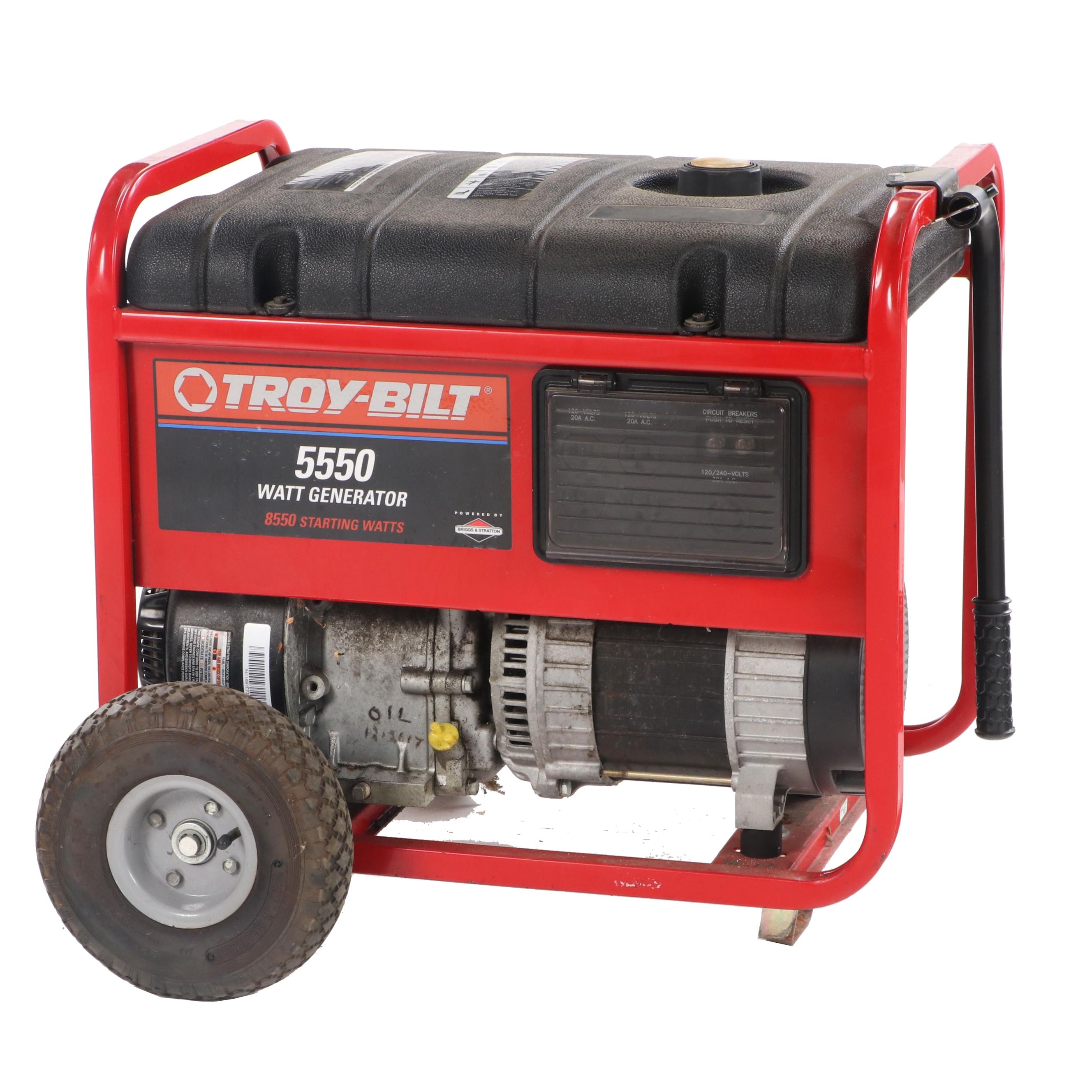 Troy-Bilt 5550 Watt Portable Gasoline-Powered Generator