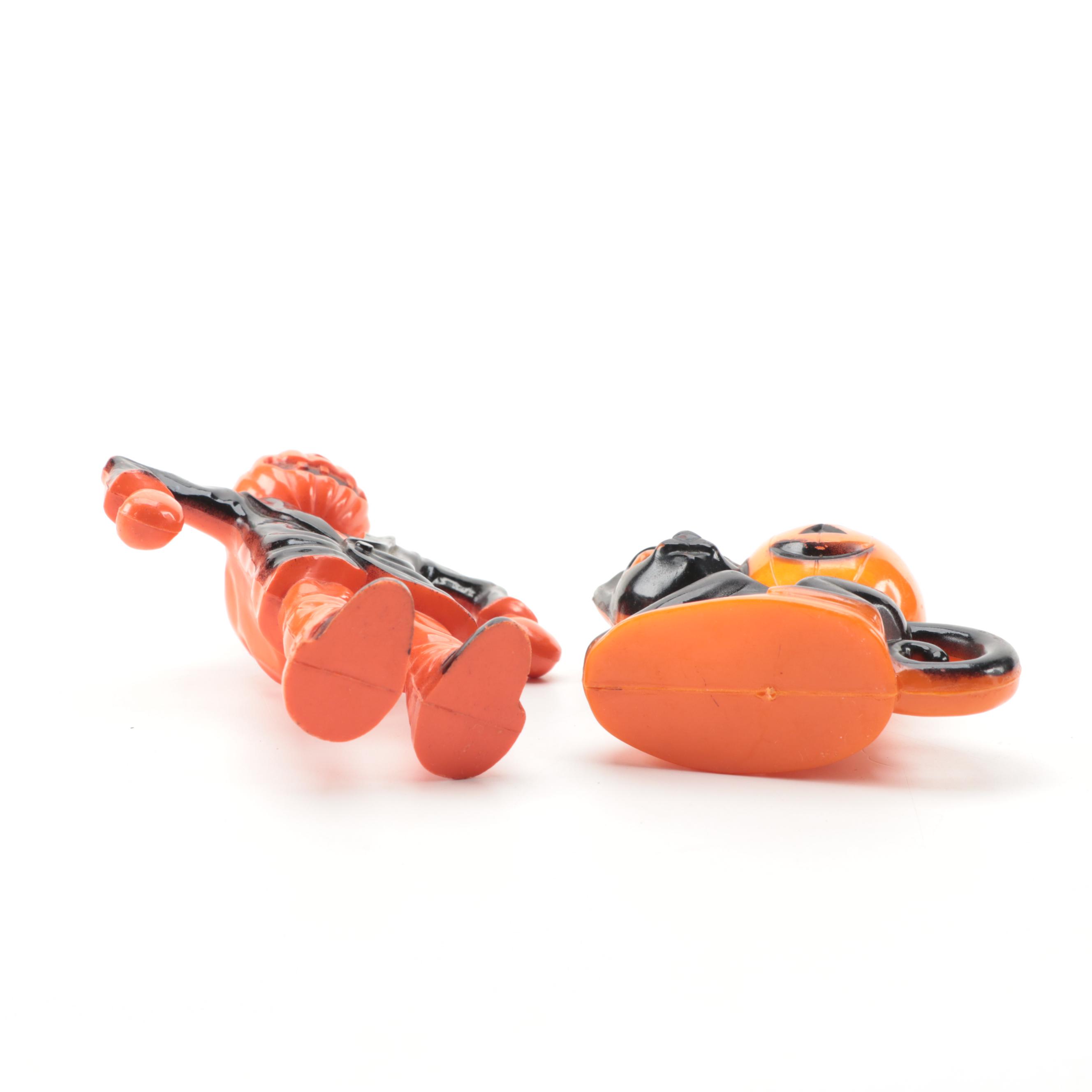 Rosbro Miniature Halloween Candy Containers, Mid to Late 20th Century