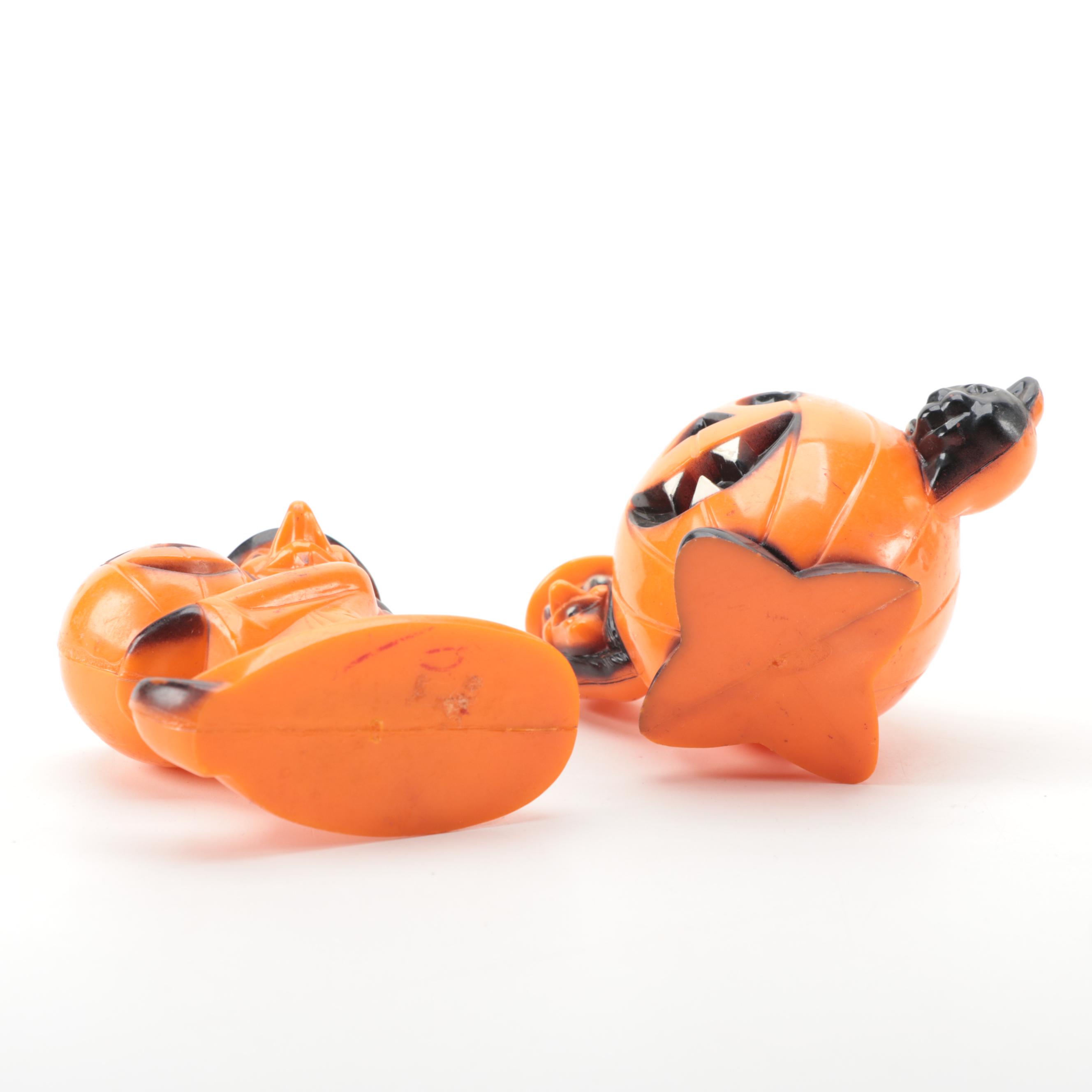 Rosbro Miniature Halloween Candy Containers, Mid to Late 20th Century