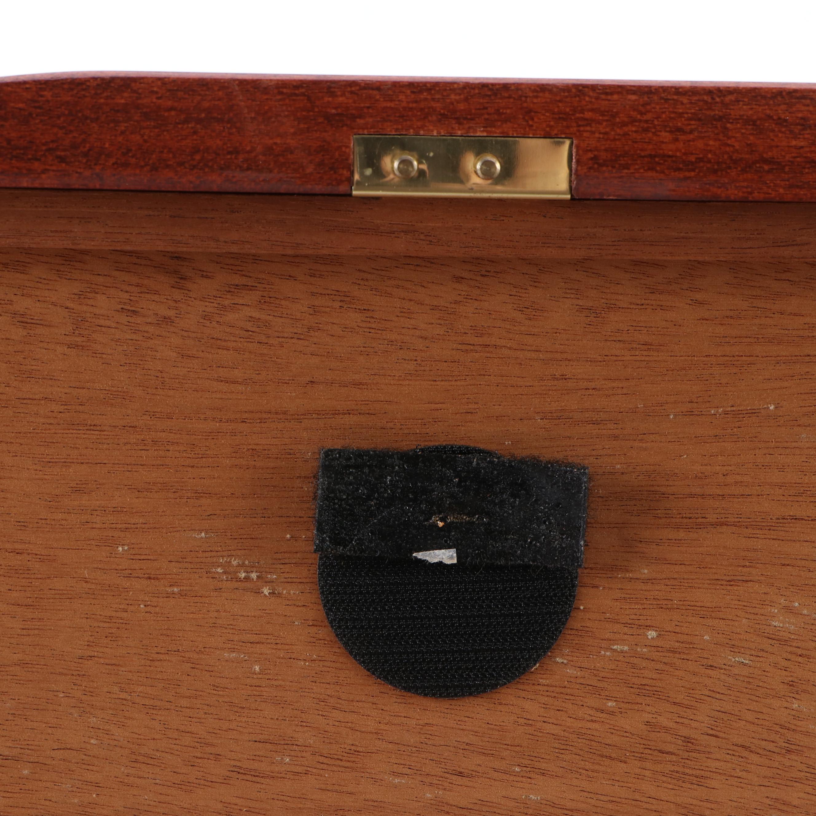 Reed & Barton Diamond Crown "Biltmore" Cherry Wood Humidor with Hygrometer