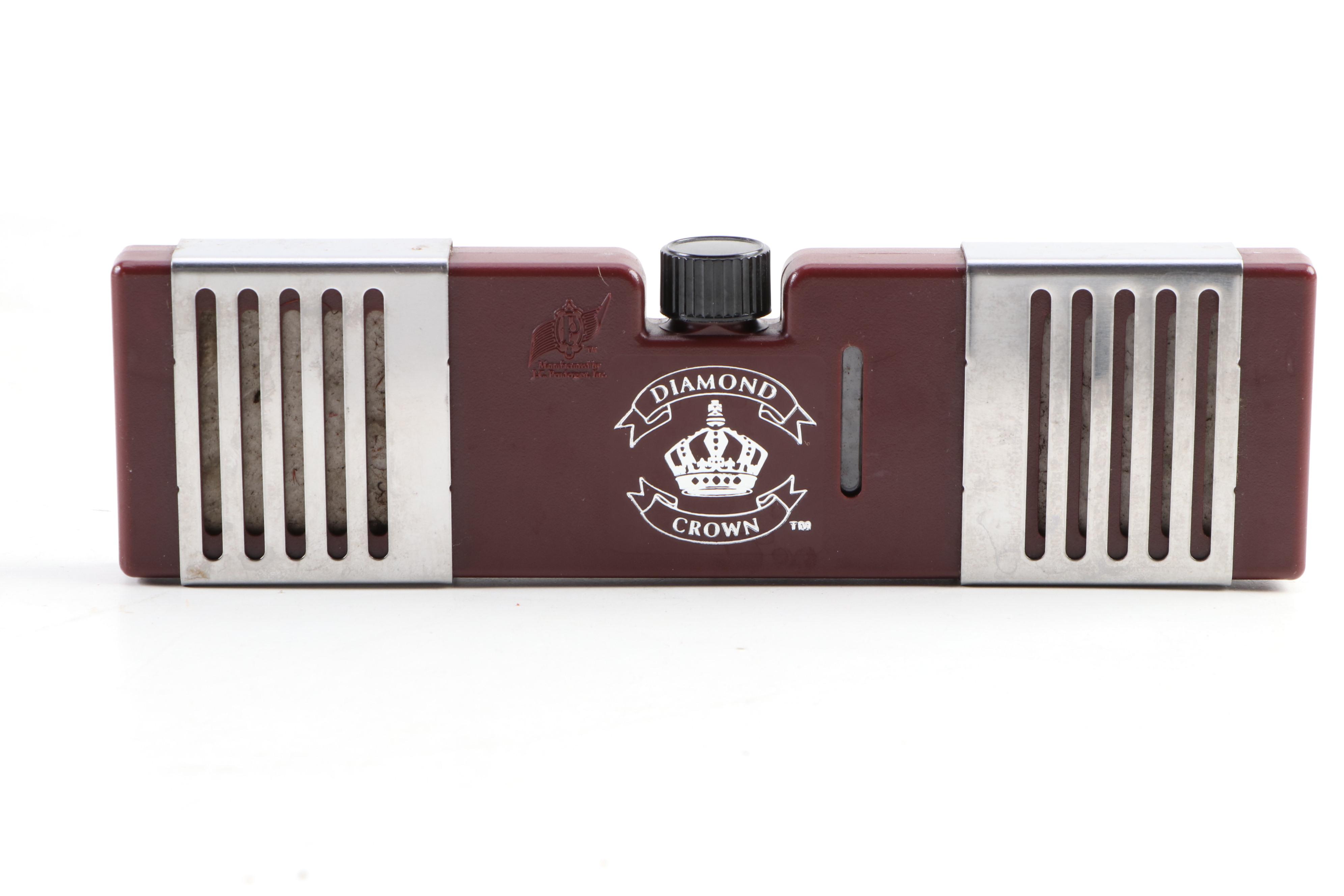 Reed & Barton Diamond Crown "Biltmore" Cherry Wood Humidor with Hygrometer