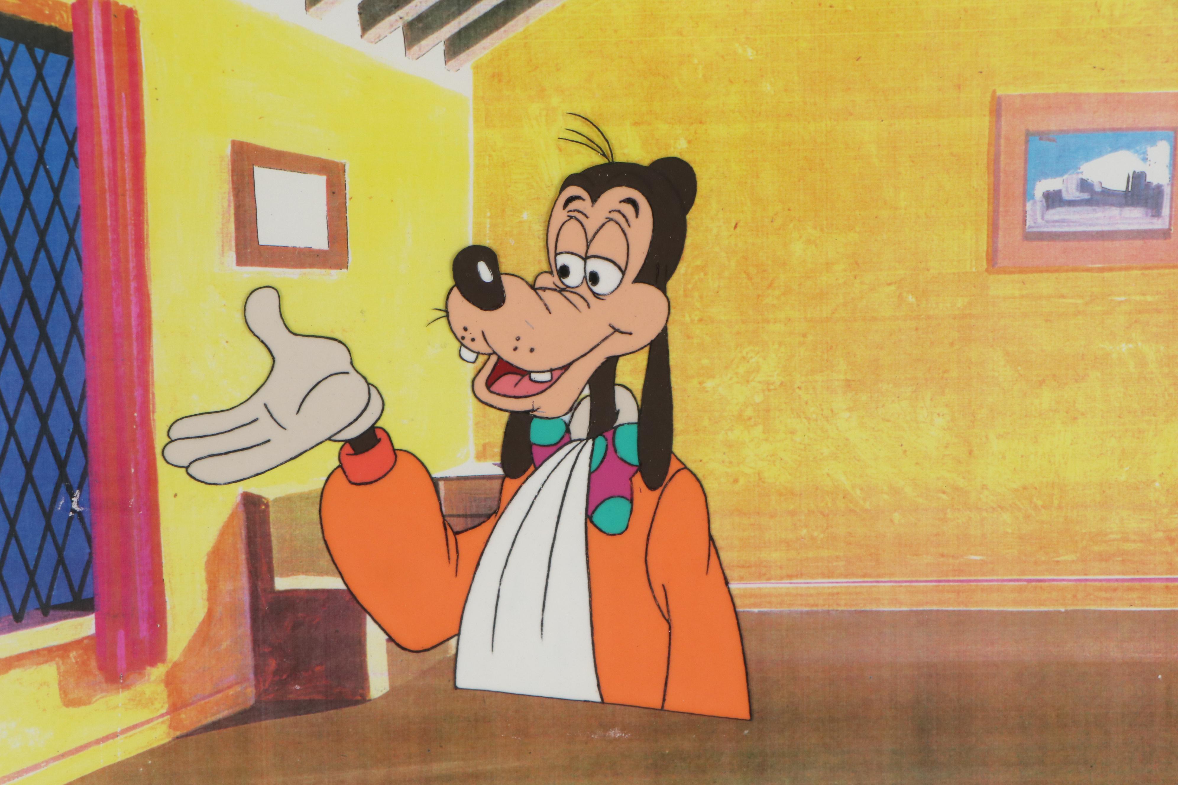 Disney Goofy Commercial Production Cel and Hand-Painted Animation Cel
