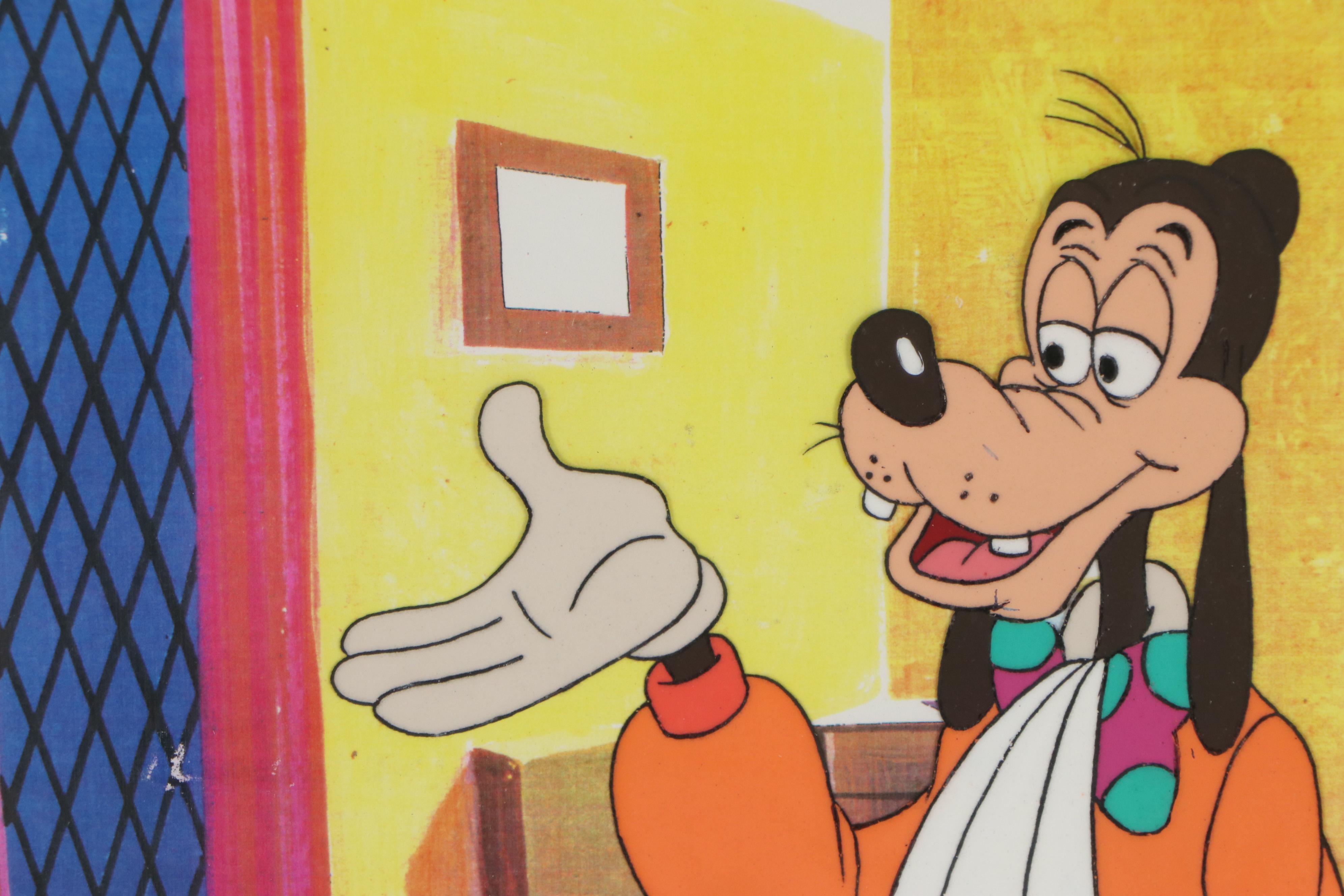 Disney Goofy Commercial Production Cel and Hand-Painted Animation Cel