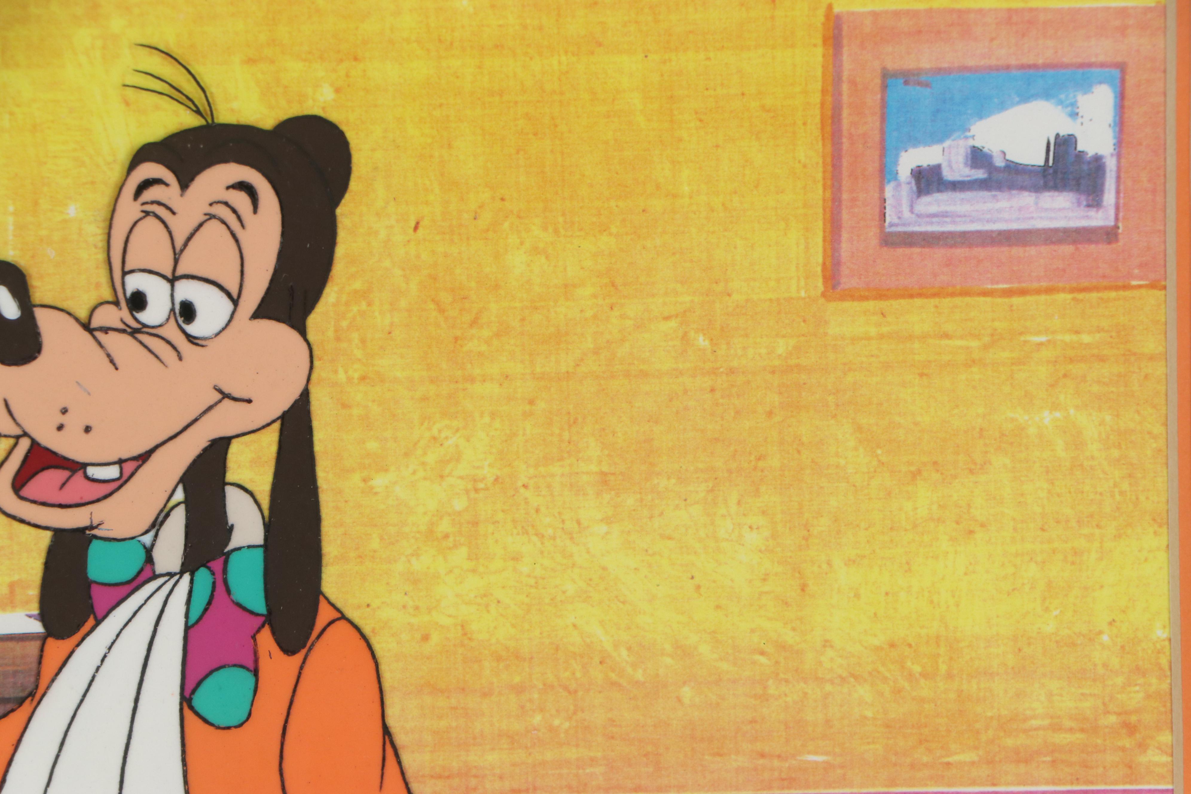 Disney Goofy Commercial Production Cel and Hand-Painted Animation Cel