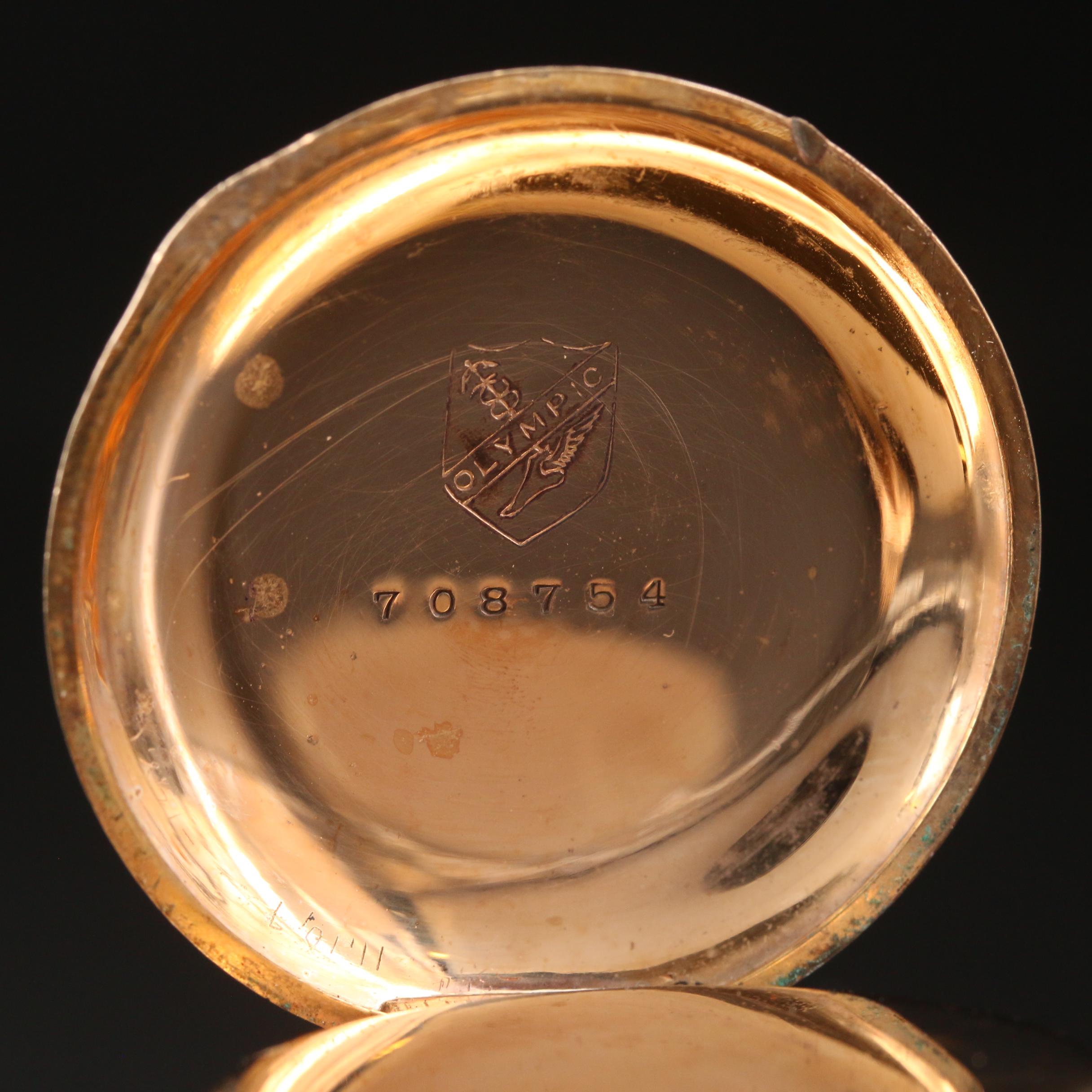 1897 Waltham Seaside Gold Filled Hunting Case Pocket Watch