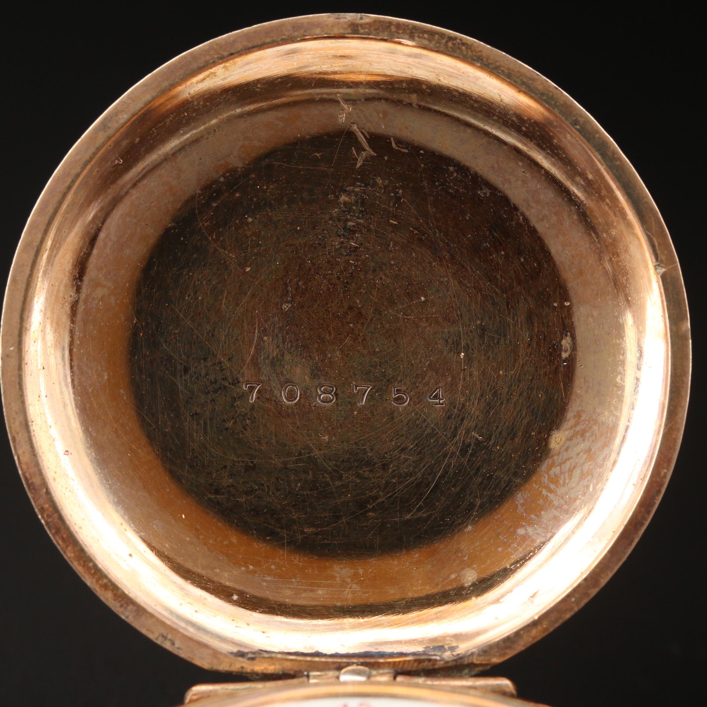 1897 Waltham Seaside Gold Filled Hunting Case Pocket Watch