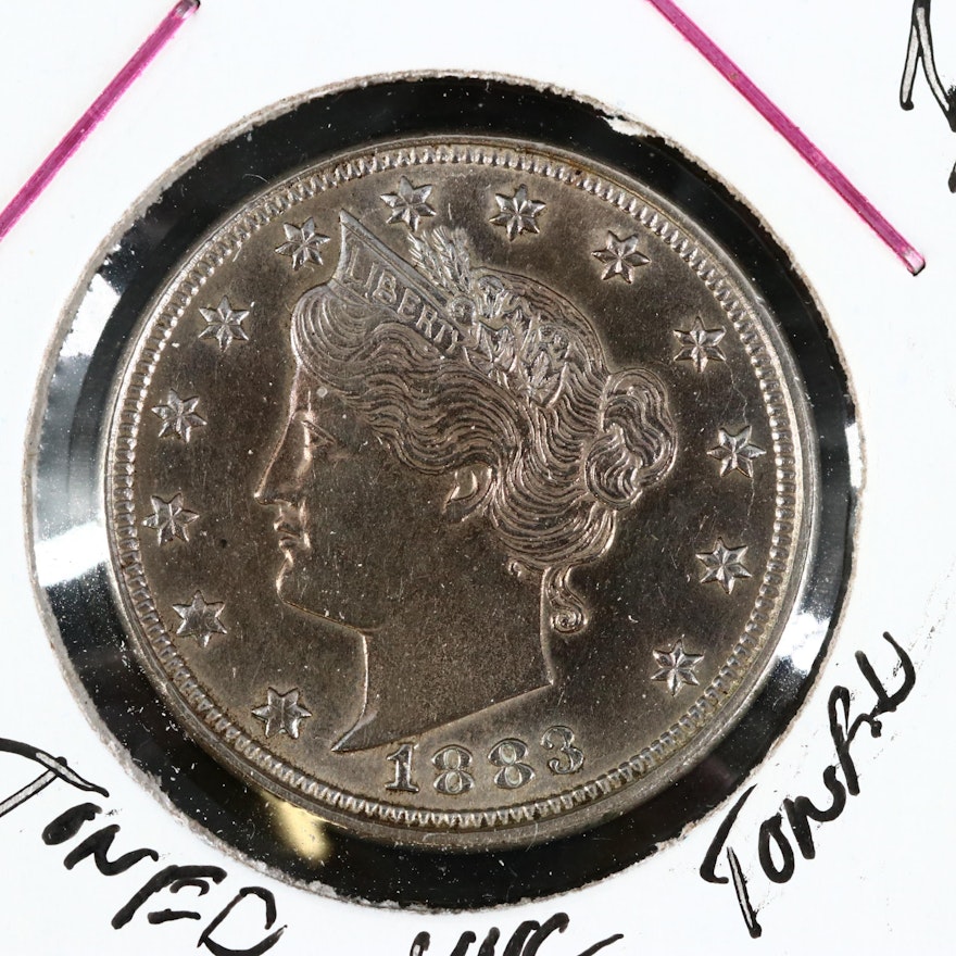 1883 "No Cents" Liberty "V" Nickel
