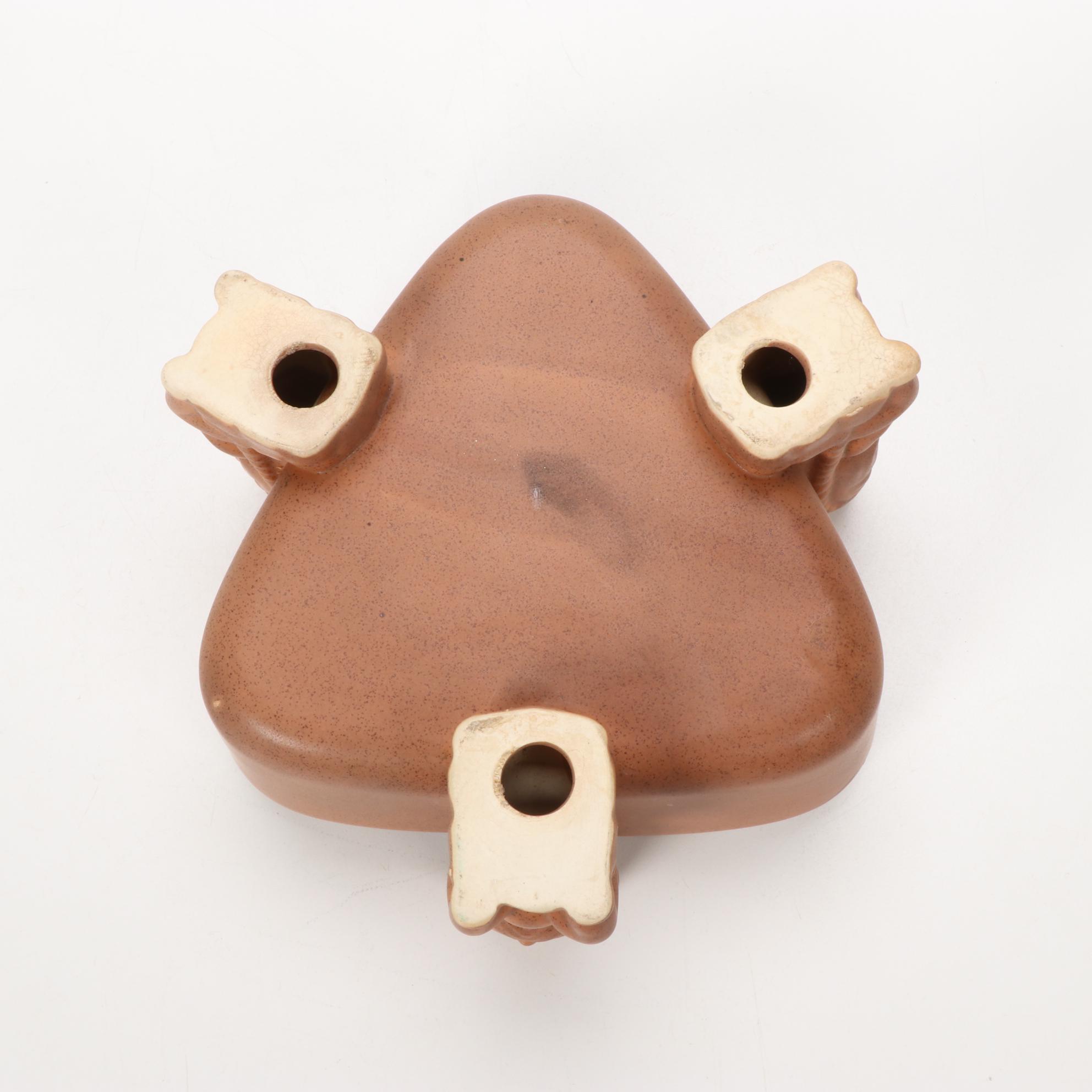 Ceramic Cocktail Bowl with Tiki Motifs