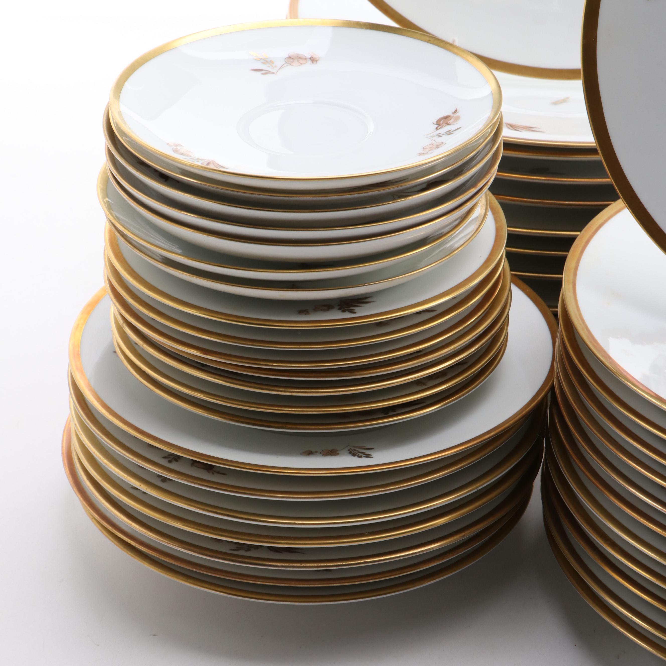 Royal Copenhagen "Brown Rose" Porcelain Dinnerware