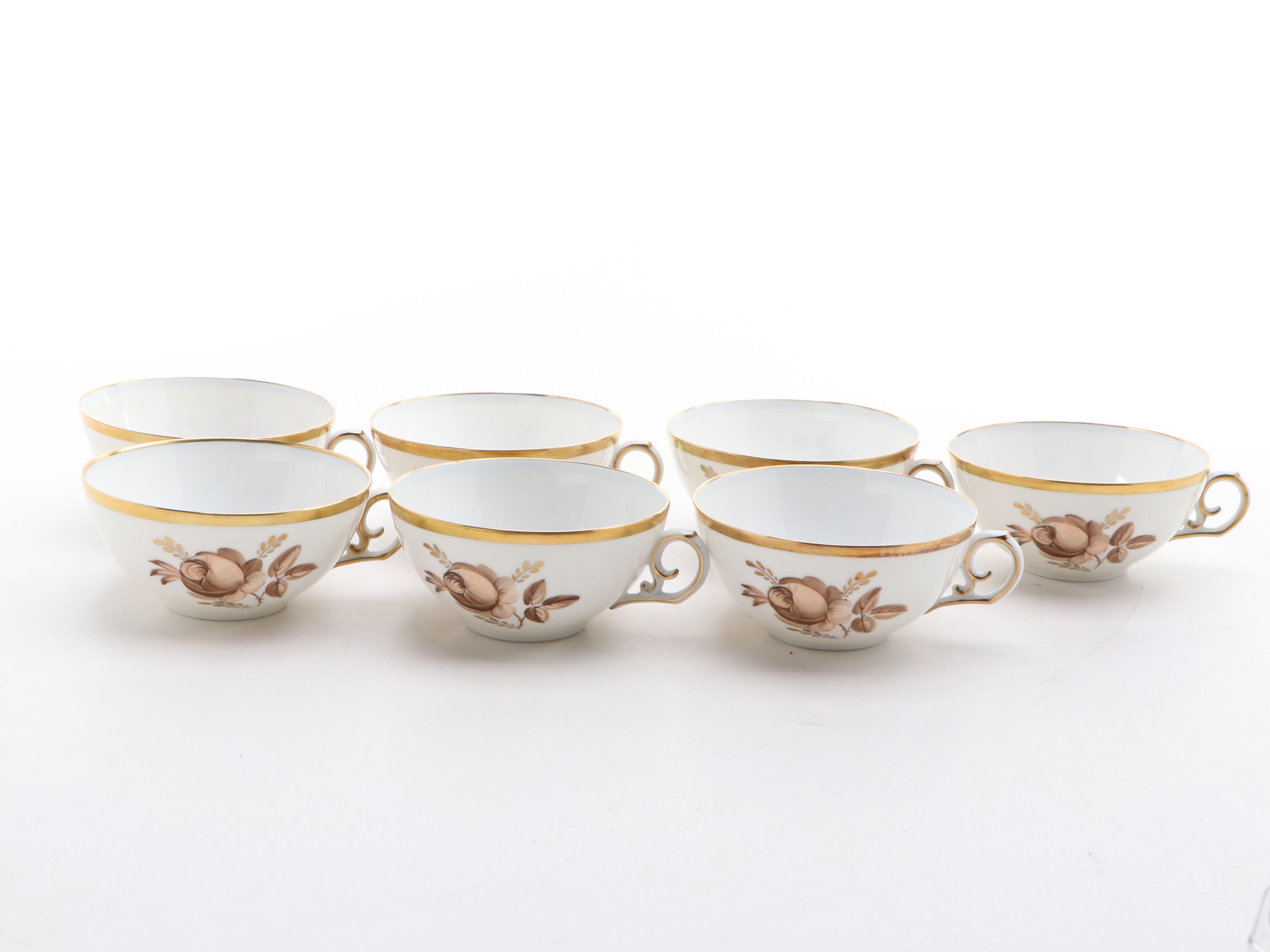 Royal Copenhagen "Brown Rose" Porcelain Dinnerware