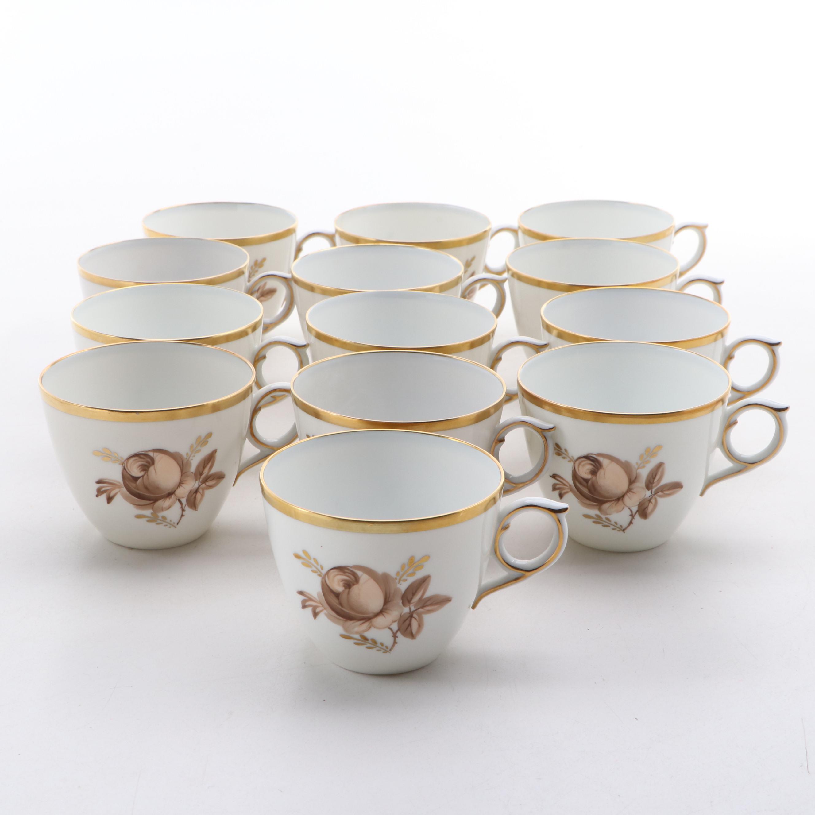 Royal Copenhagen "Brown Rose" Porcelain Dinnerware