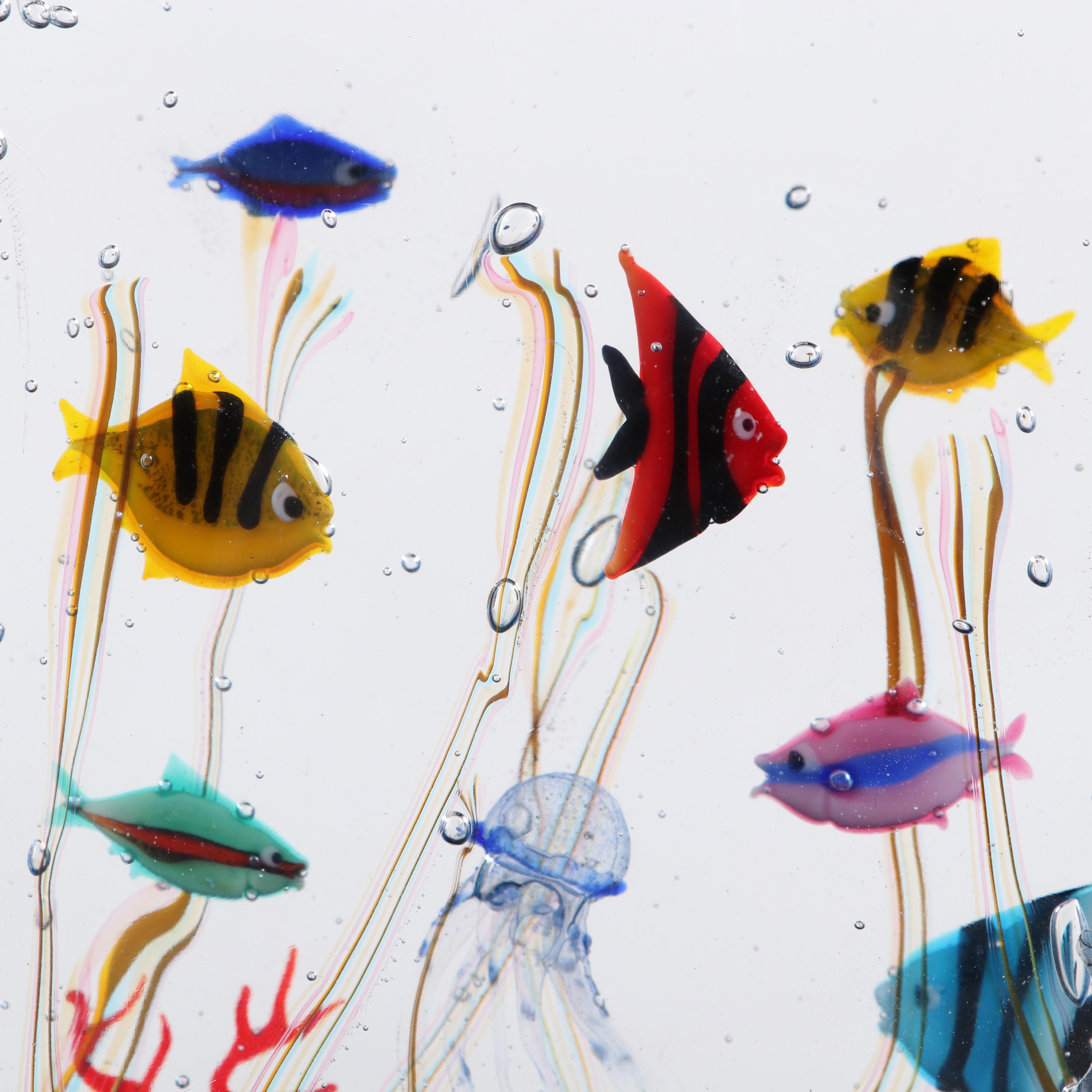 Elio Raffaeli Oggetti Murano Glass Sea Life Aquarium Art Glass Sculpture