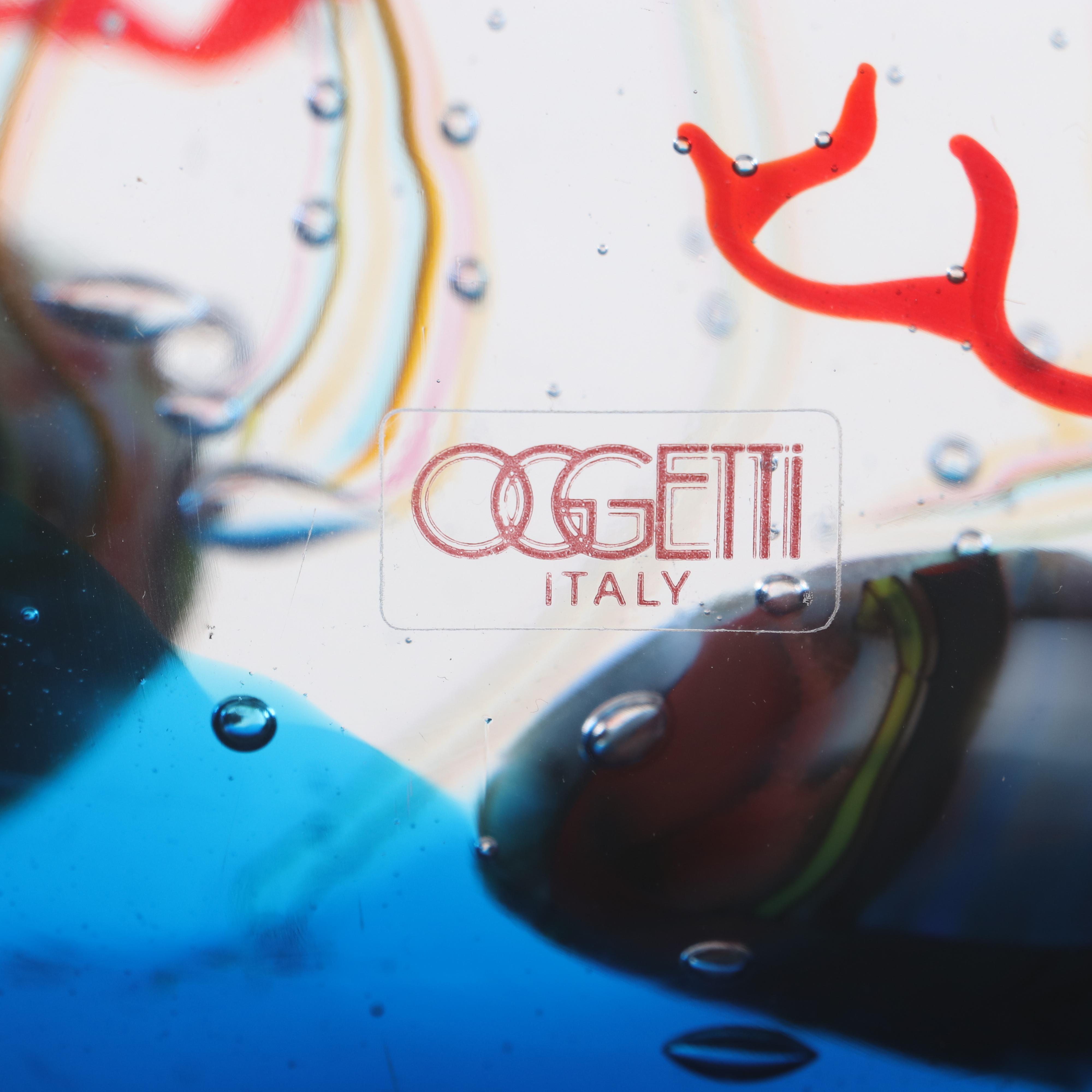 Elio Raffaeli Oggetti Murano Glass Sea Life Aquarium Art Glass Sculpture