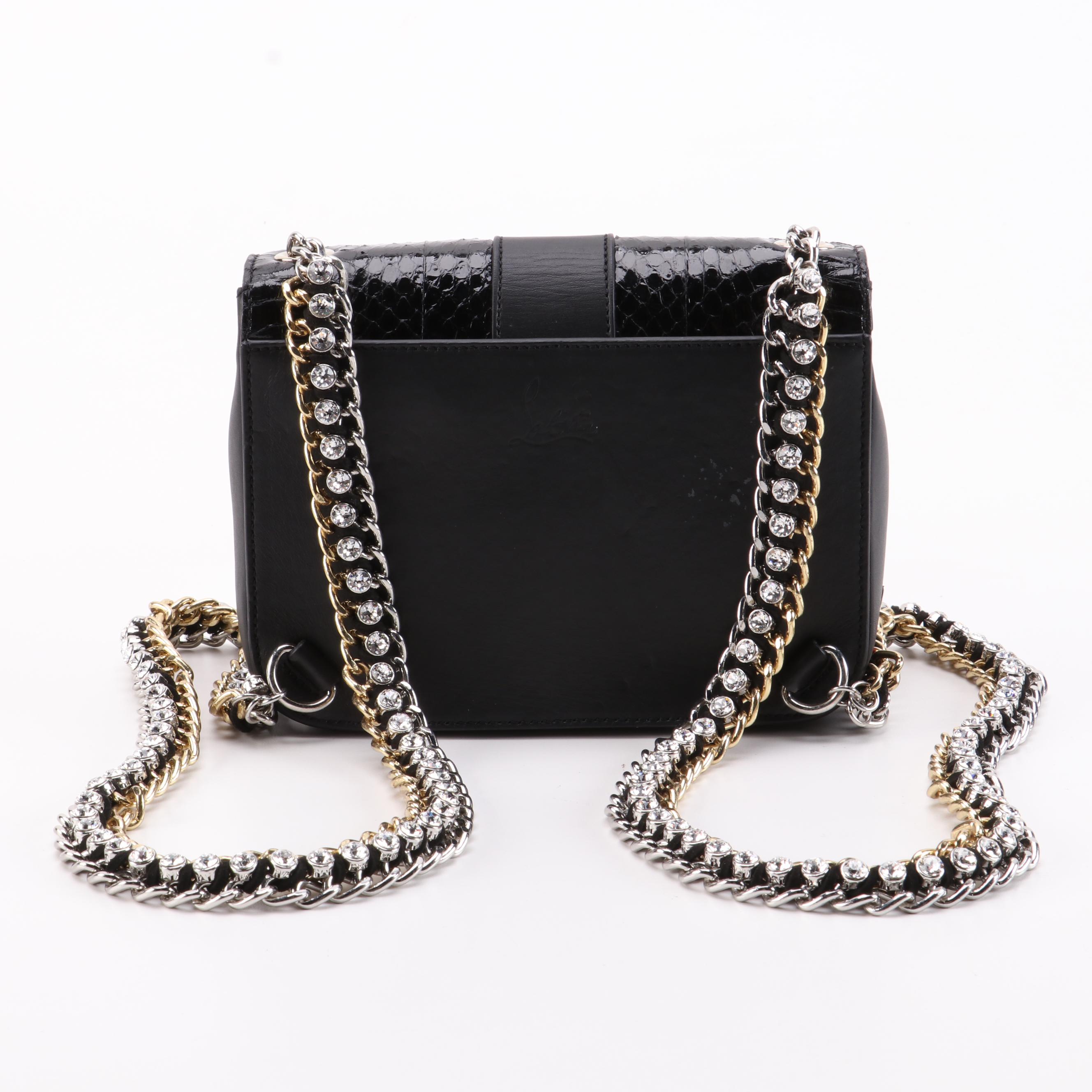 Christian Louboutin Sweet Charity Mini Karung Snakeskin Backpack