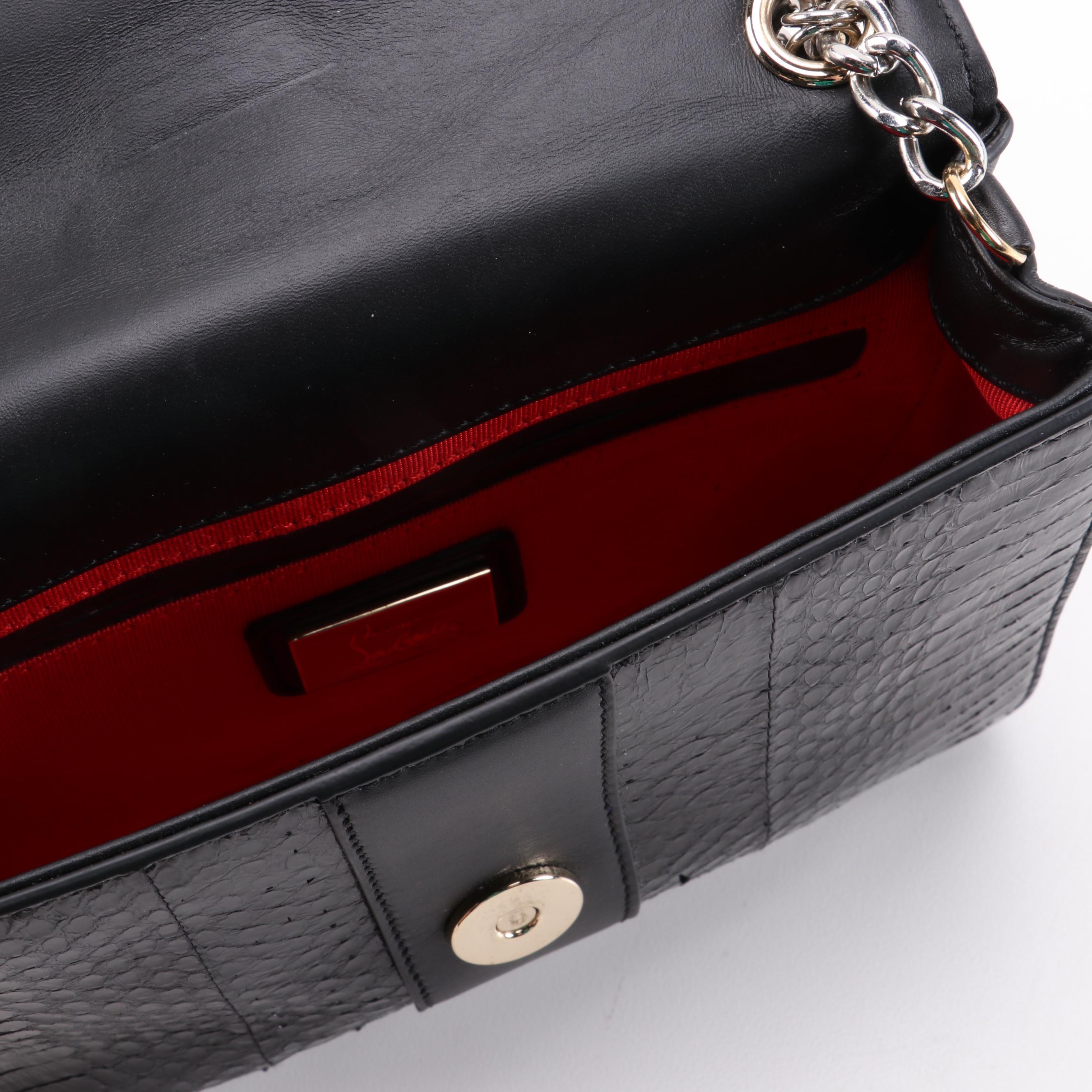 Christian Louboutin Sweet Charity Mini Karung Snakeskin Backpack