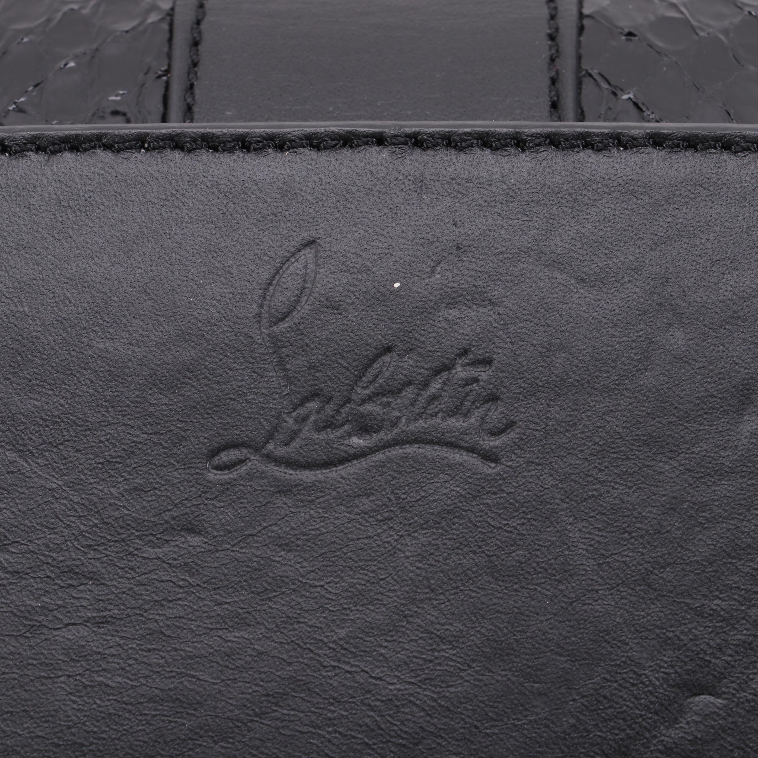 Christian Louboutin Sweet Charity Mini Karung Snakeskin Backpack