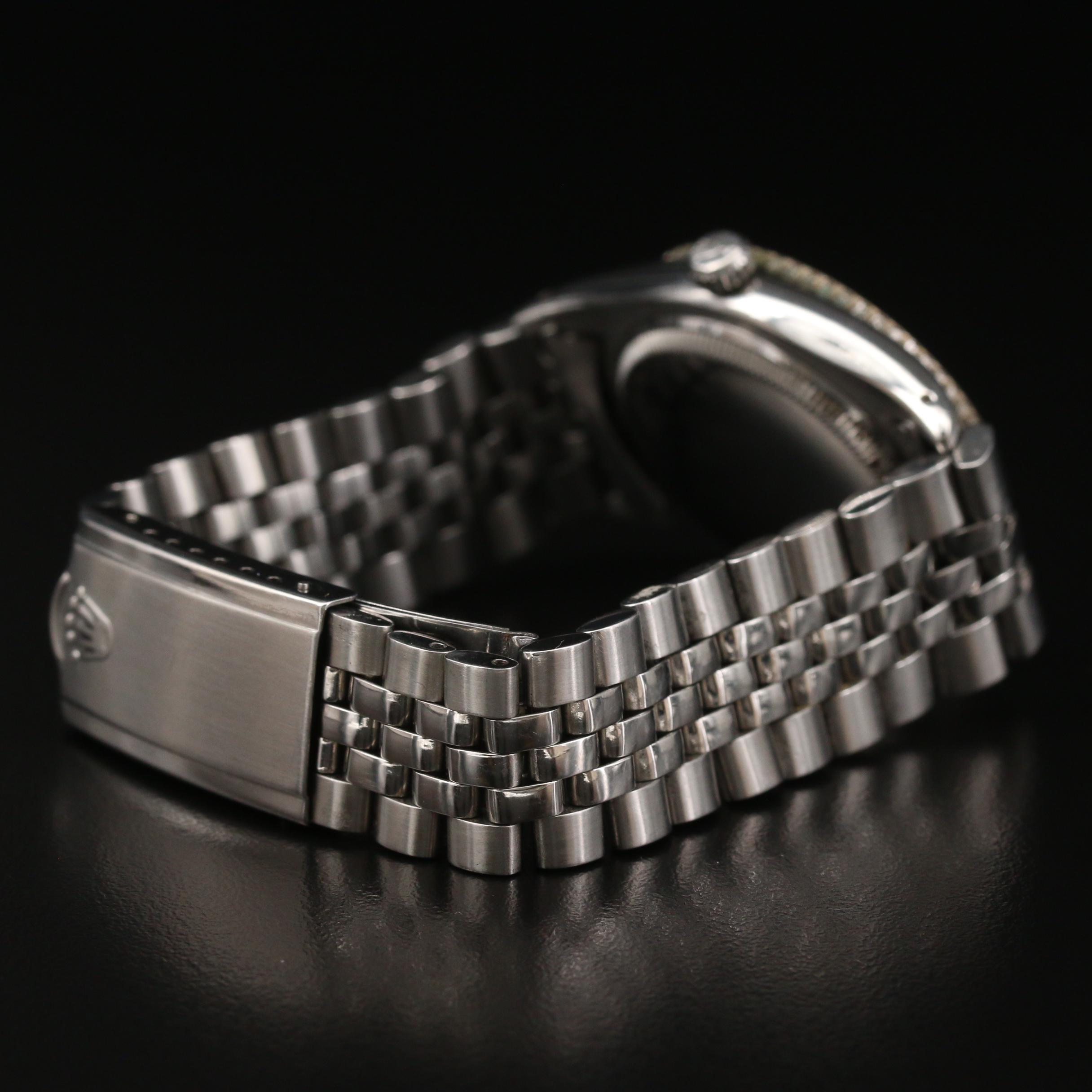 1953 Rolex Turn-O-Graph 6202 Honeycomb Dial Stainless Steel Automatic Watch