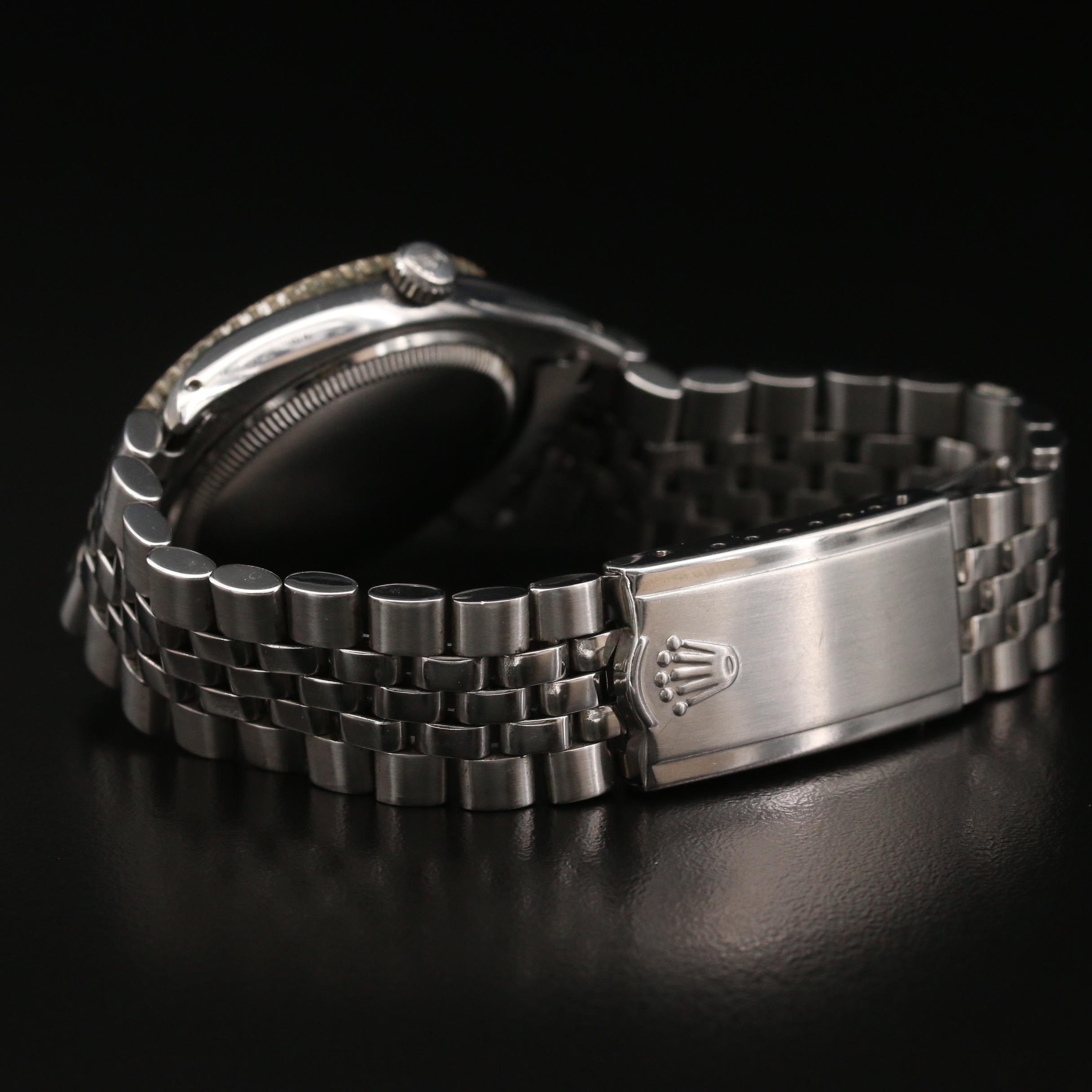 1953 Rolex Turn-O-Graph 6202 Honeycomb Dial Stainless Steel Automatic Watch