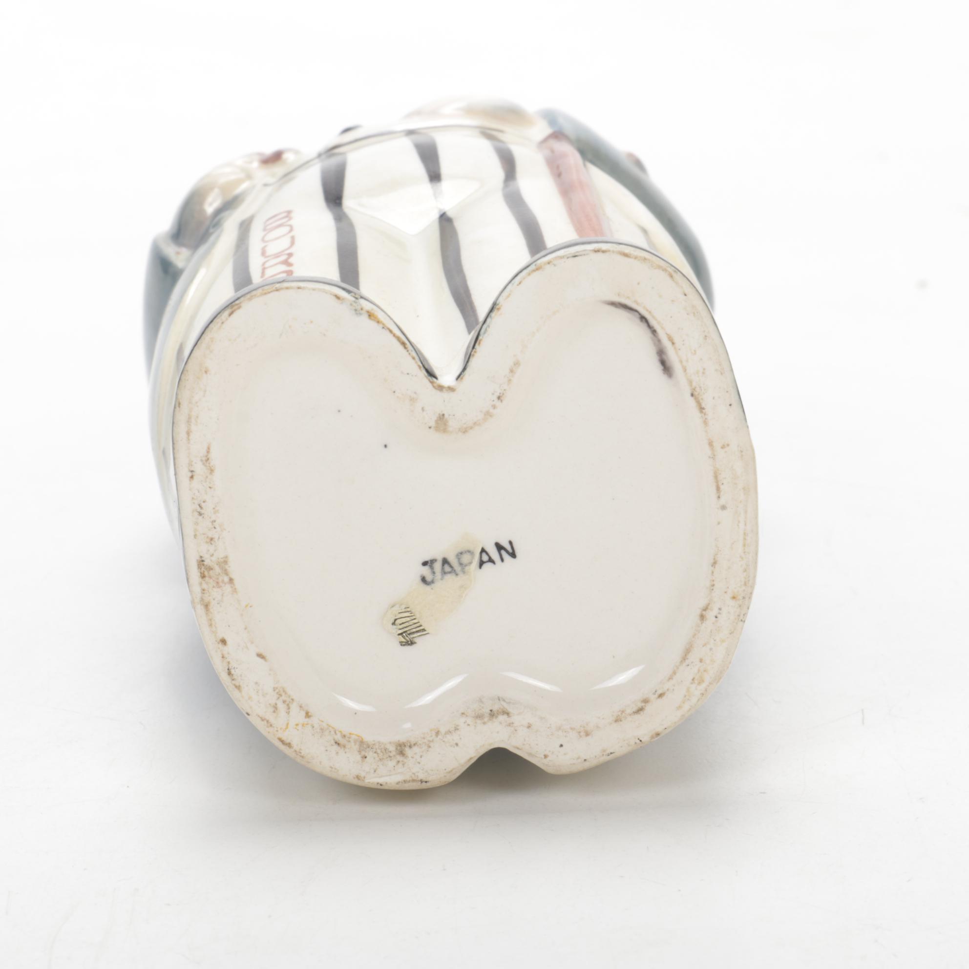 J&I Block Bourbon Decanter Set and Other Figural Decanters, Mid-20th Century