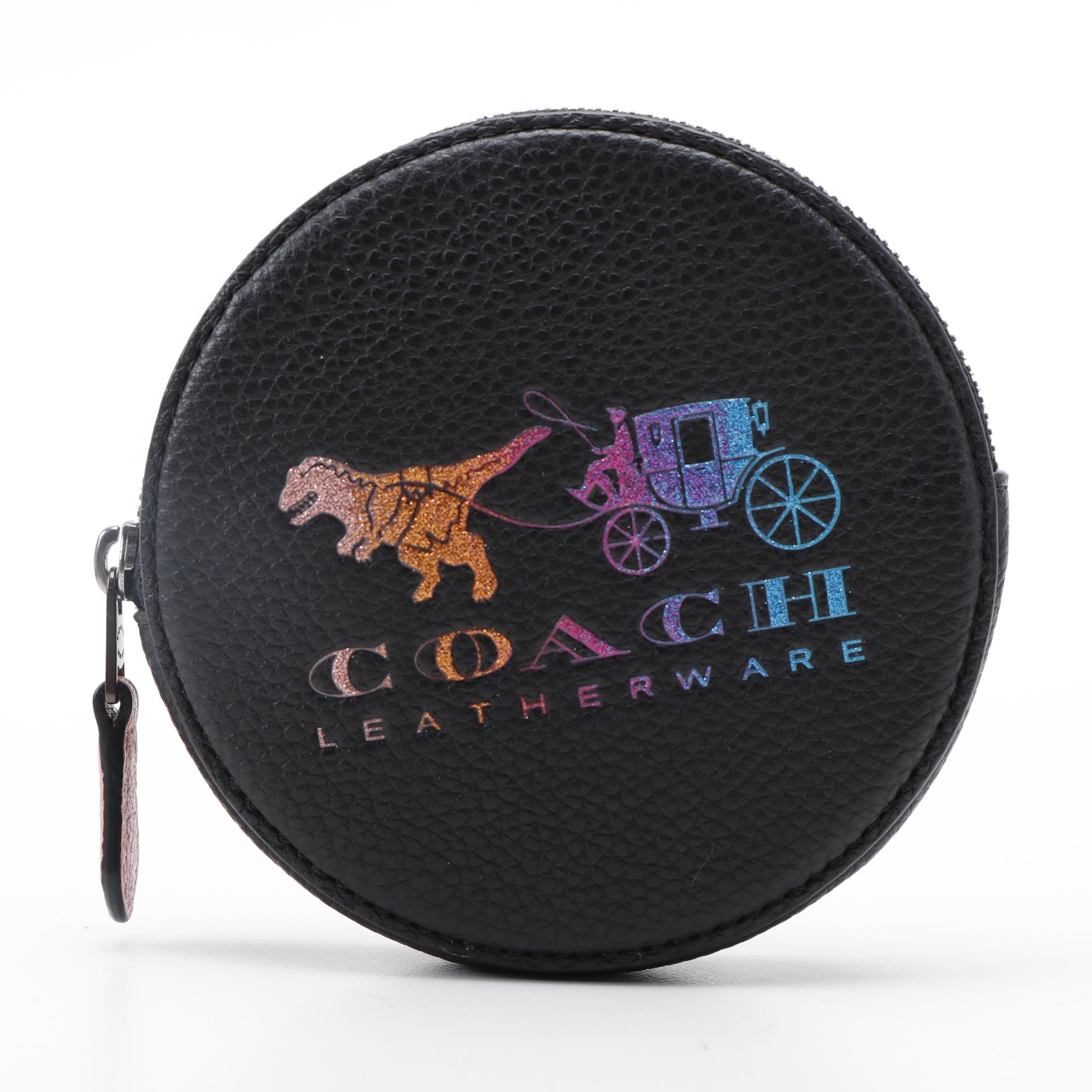 Coach Tan and Deep Red Dinosaur and Coach Crossbody Bag and Coin Purse