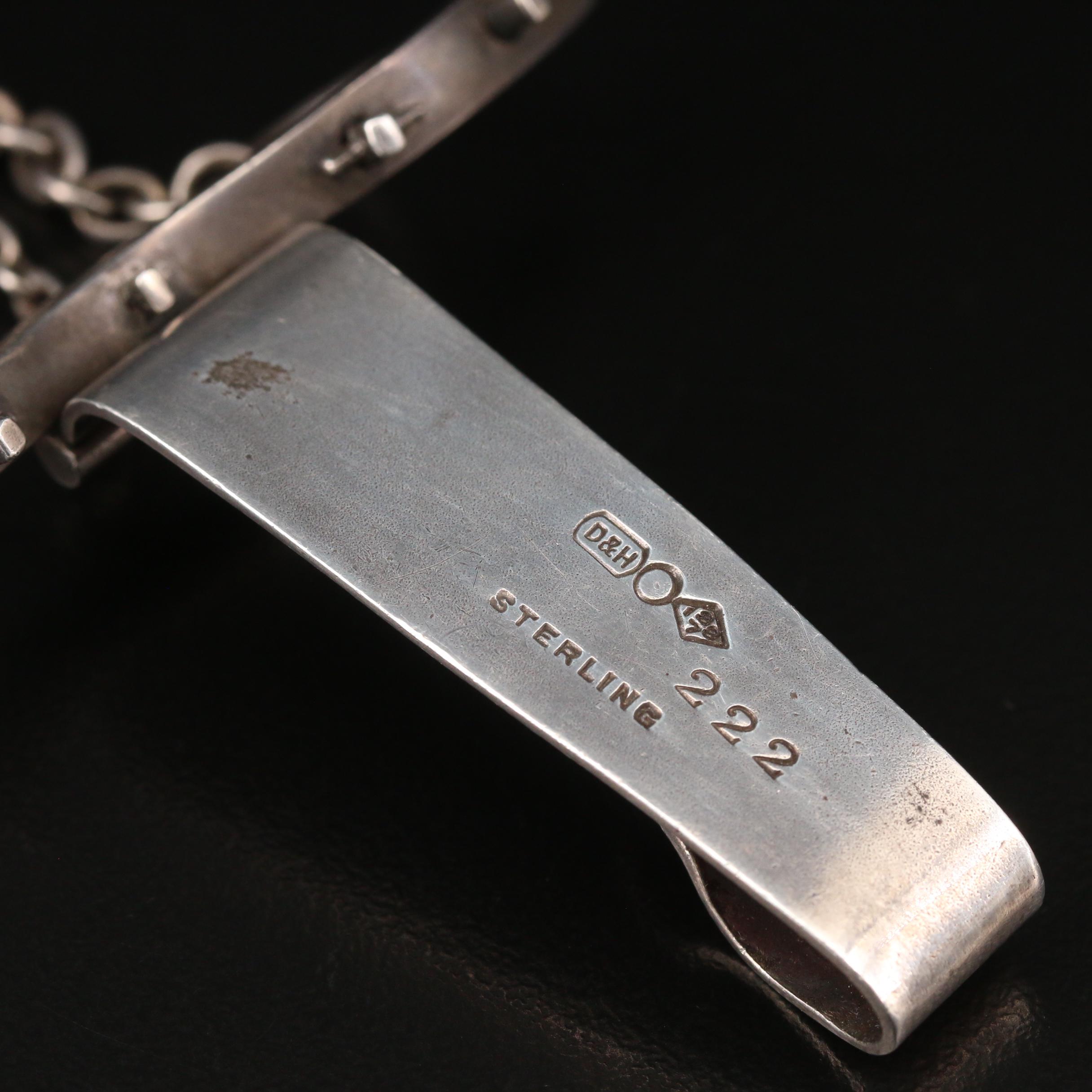 Antique Agassiz Sterling Silver Chatelaine Watch with Dominick & Haff Yoke Clip