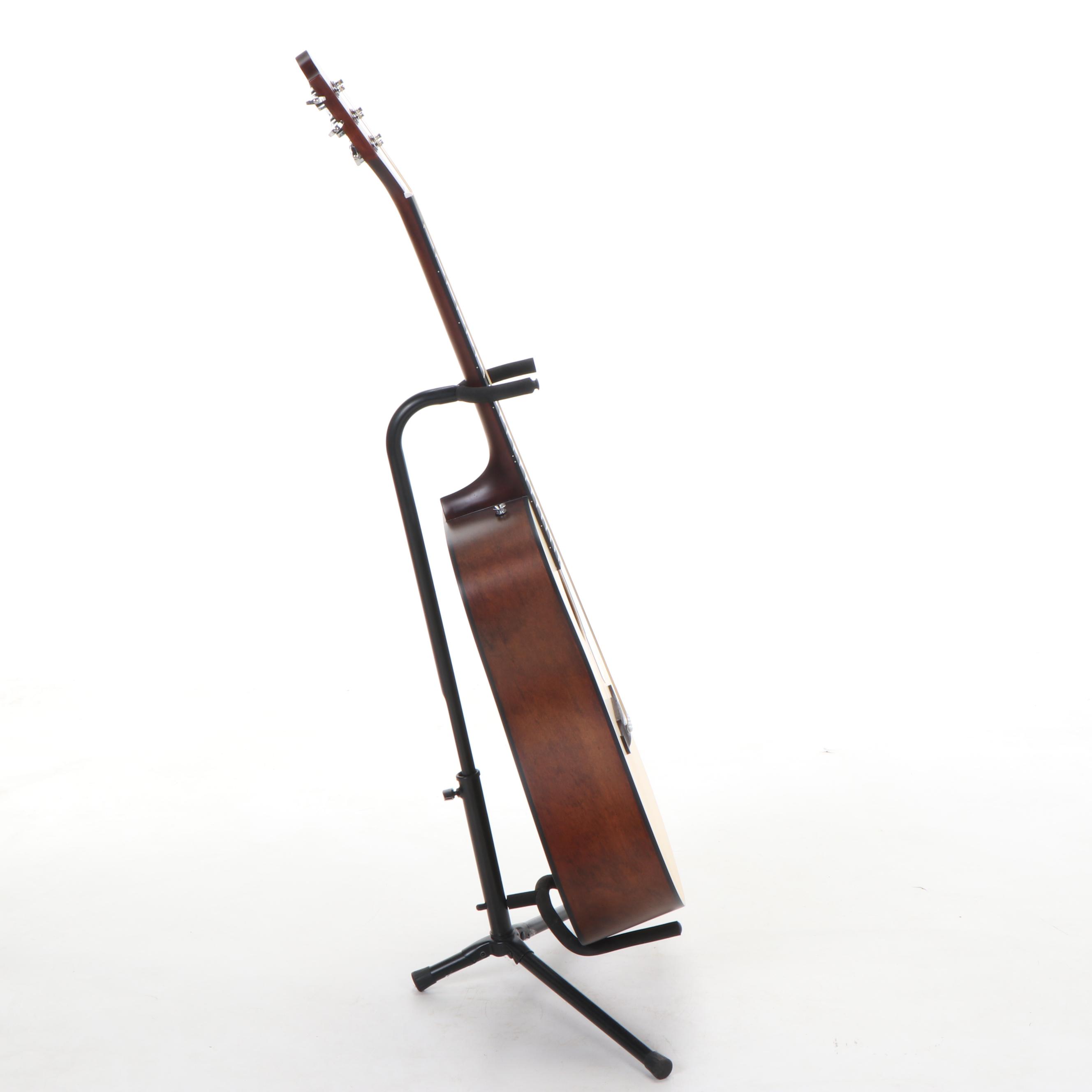 Fender FA-125 Acoustic Dreadnought Guitar with Tuner and Stand