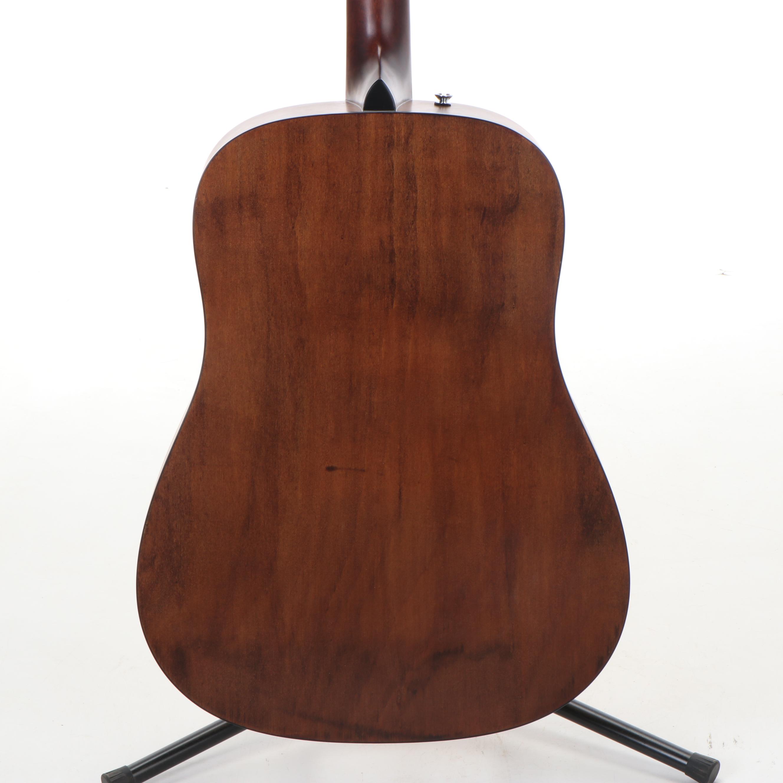 Fender FA-125 Acoustic Dreadnought Guitar with Tuner and Stand