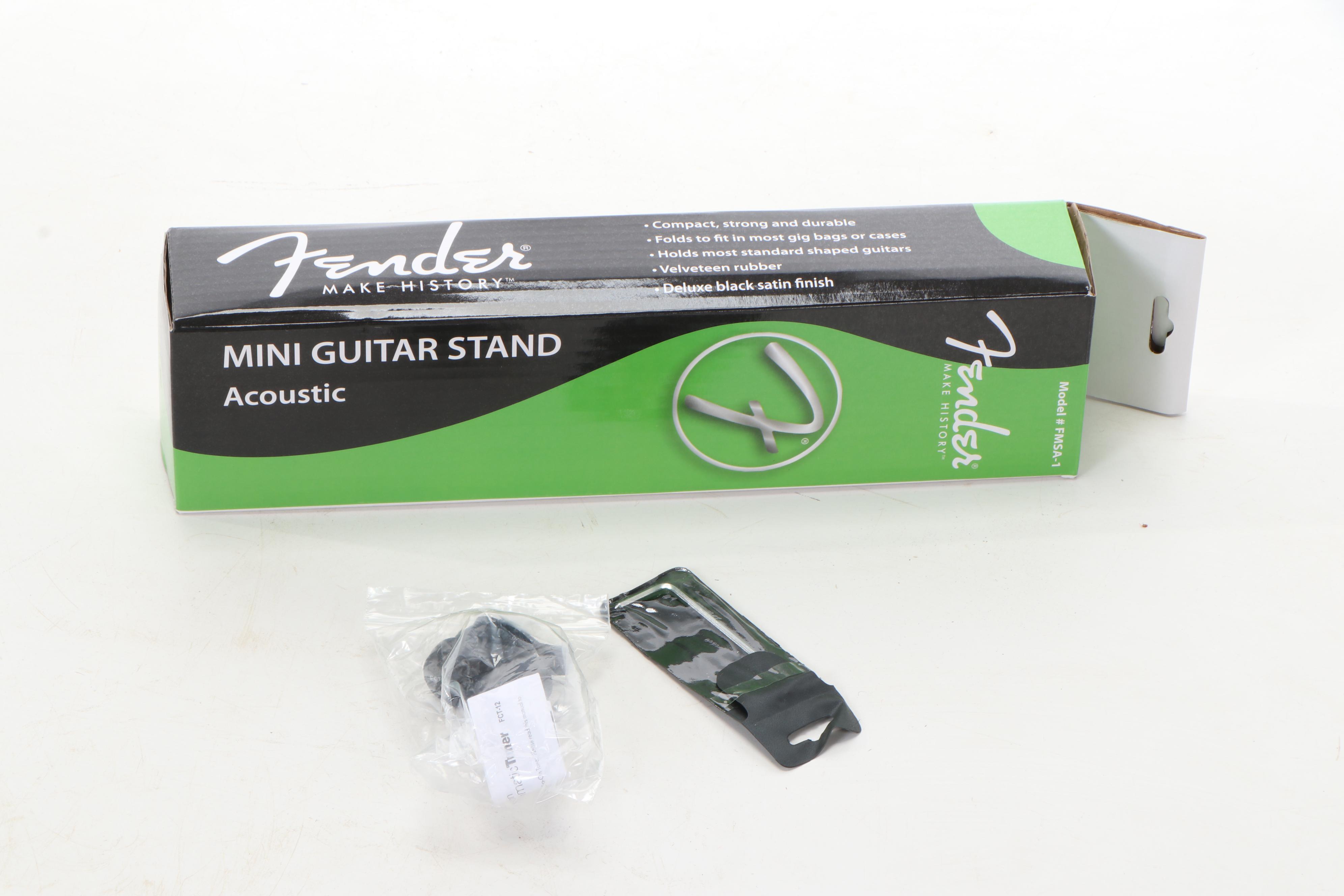 Fender FA-125 Acoustic Dreadnought Guitar with Tuner and Stand