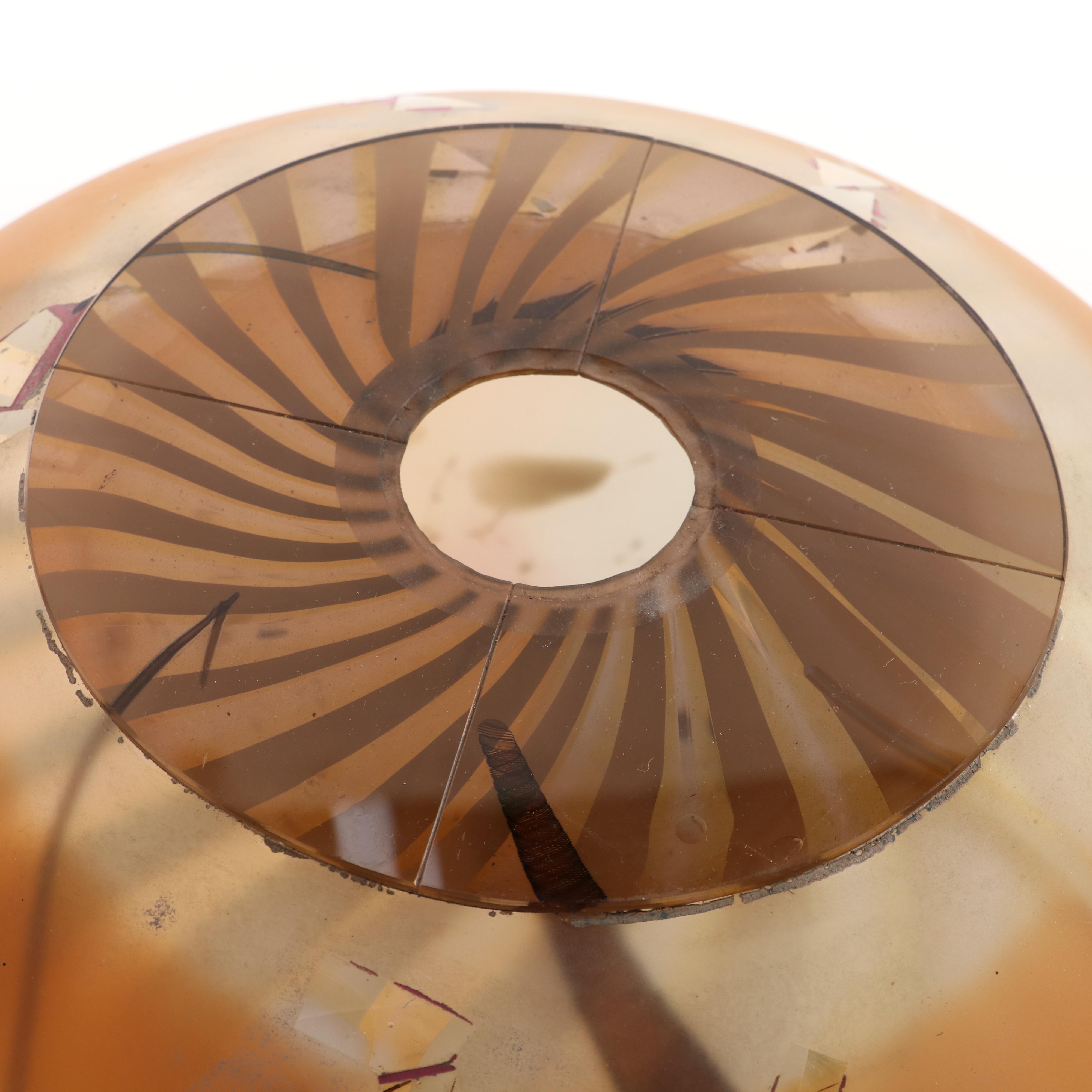 Robert Palusky Blown Art Glass Orb, 1985