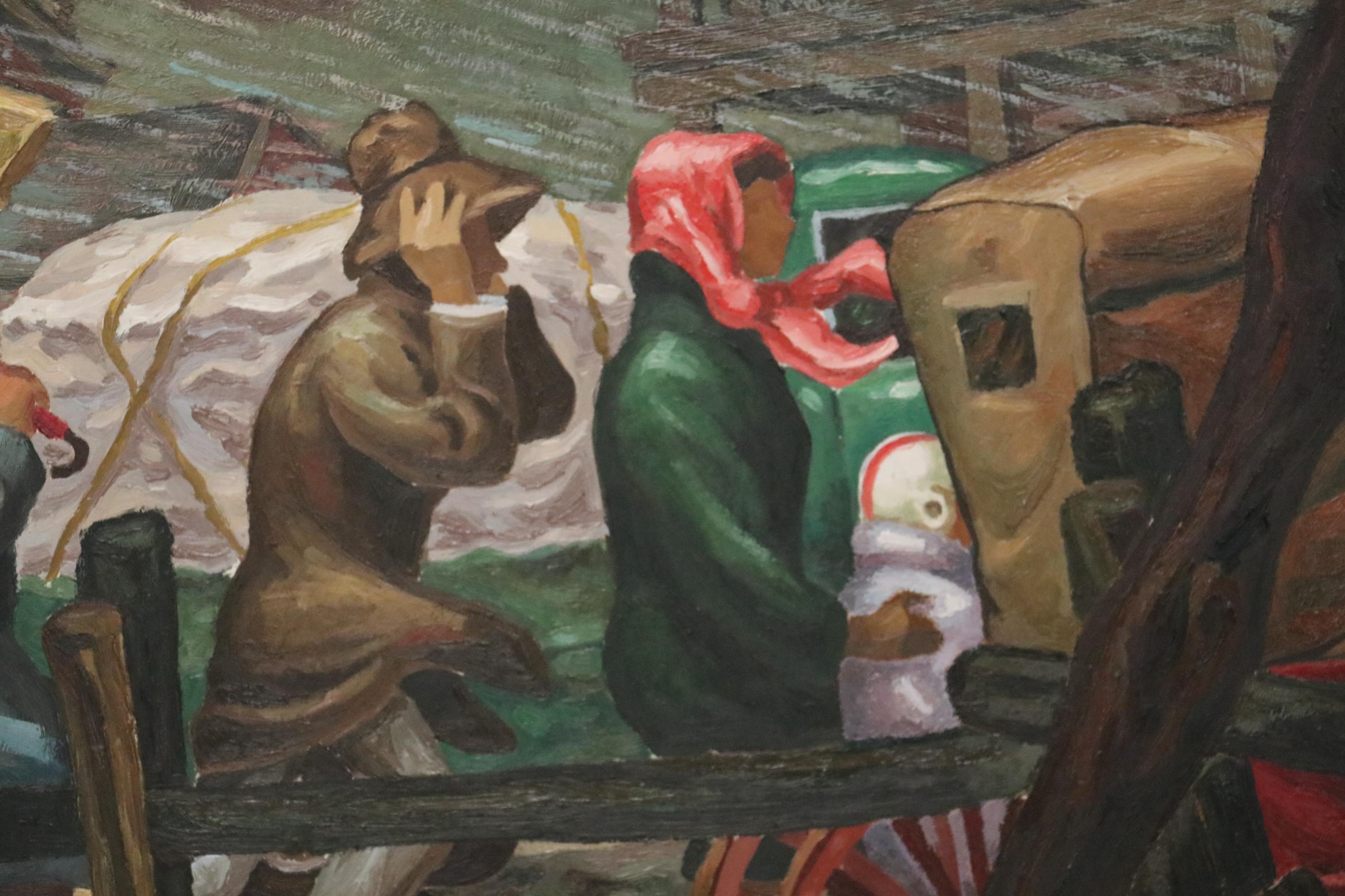 Aubrey Gardner Oil Painting "Hurrican Carla," 1961