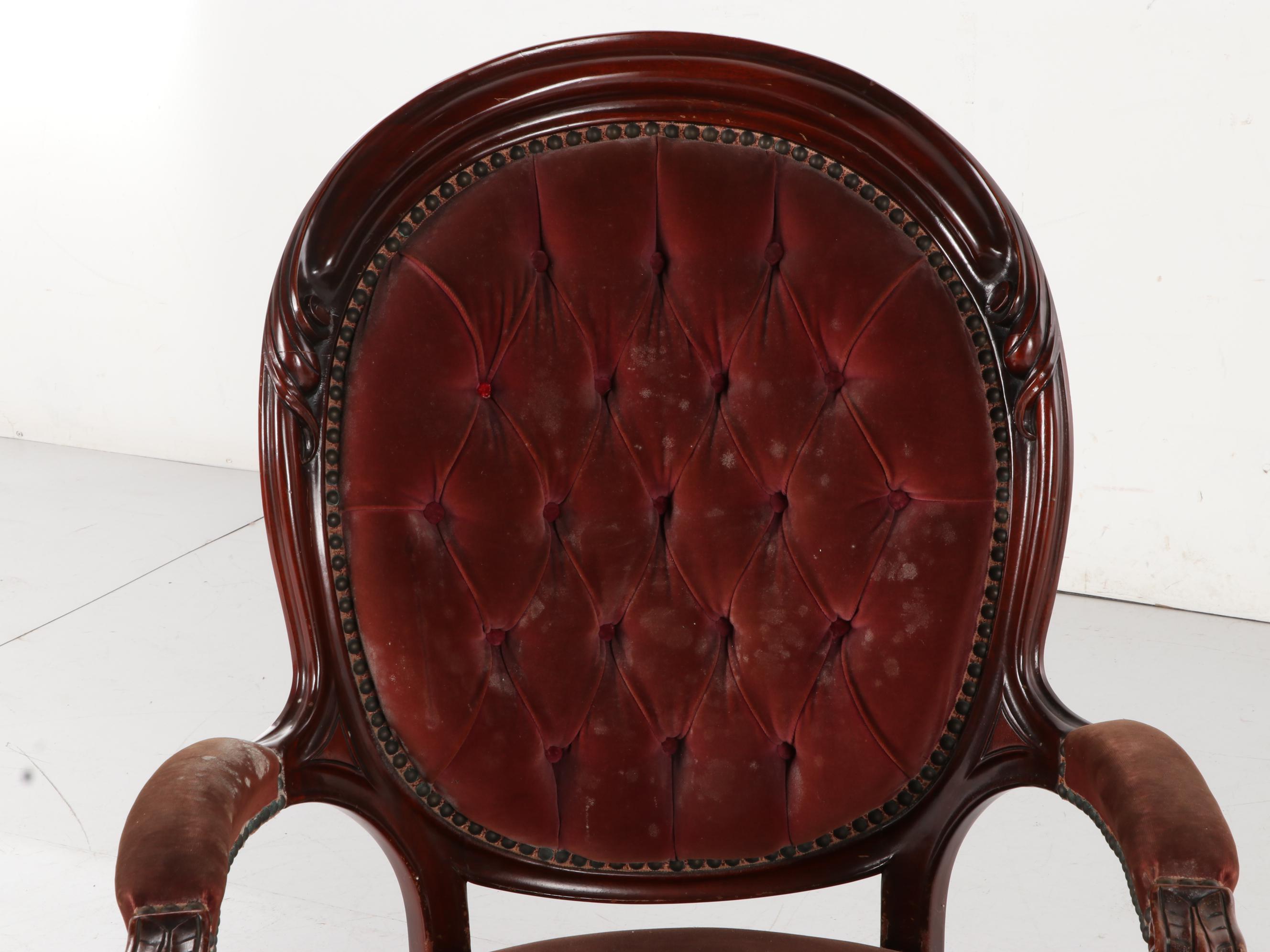 Vander Ley Bros. "Fredericksburg" Victorian Style Armchair, 1930s