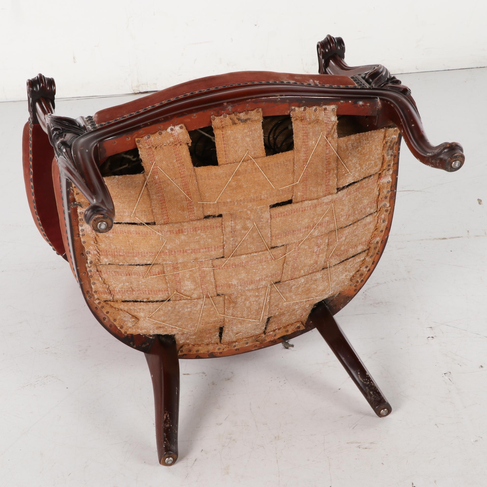 Vander Ley Bros. "Fredericksburg" Victorian Style Armchair, 1930s