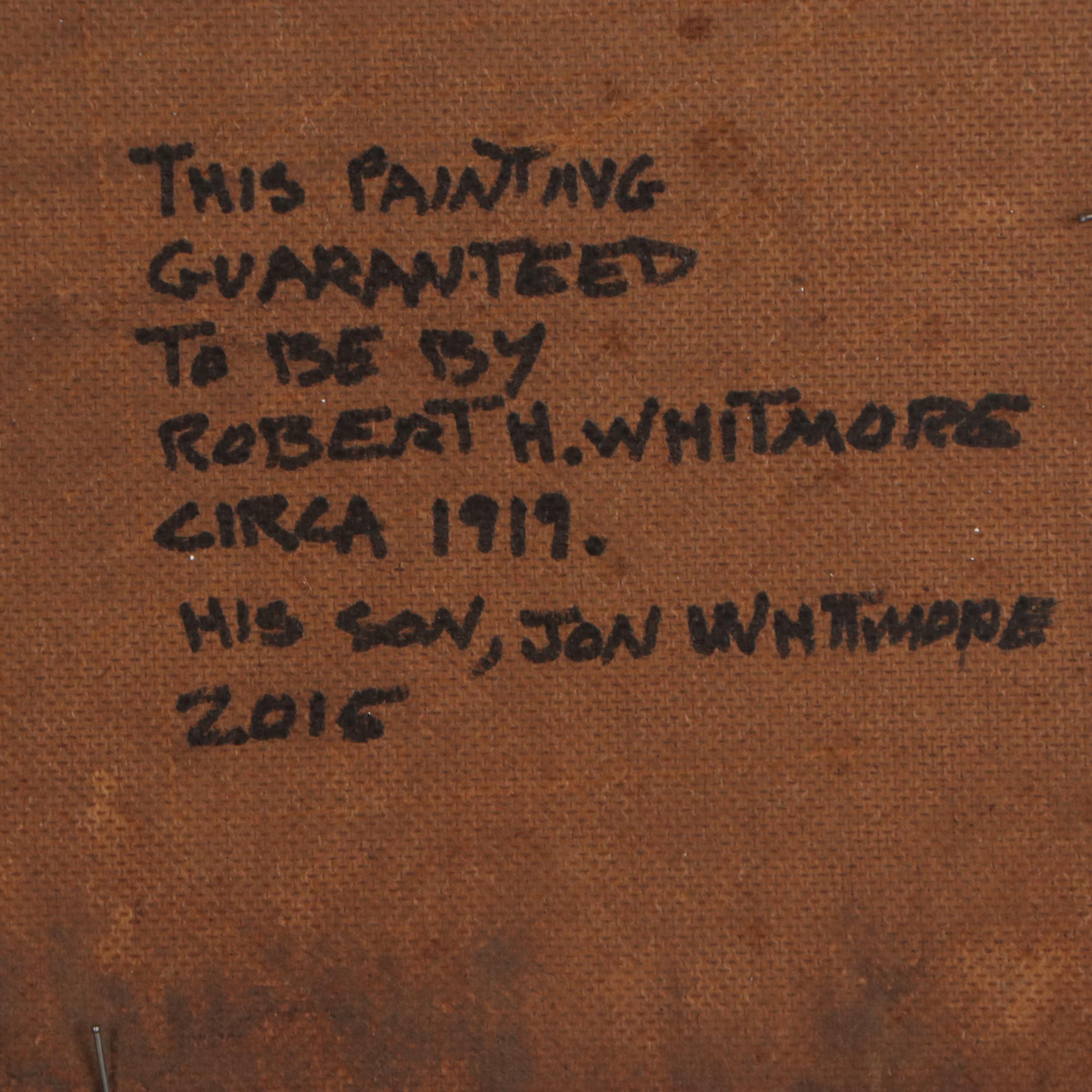 Robert H. Whitmore Oil Landscape Painting, circa 1919