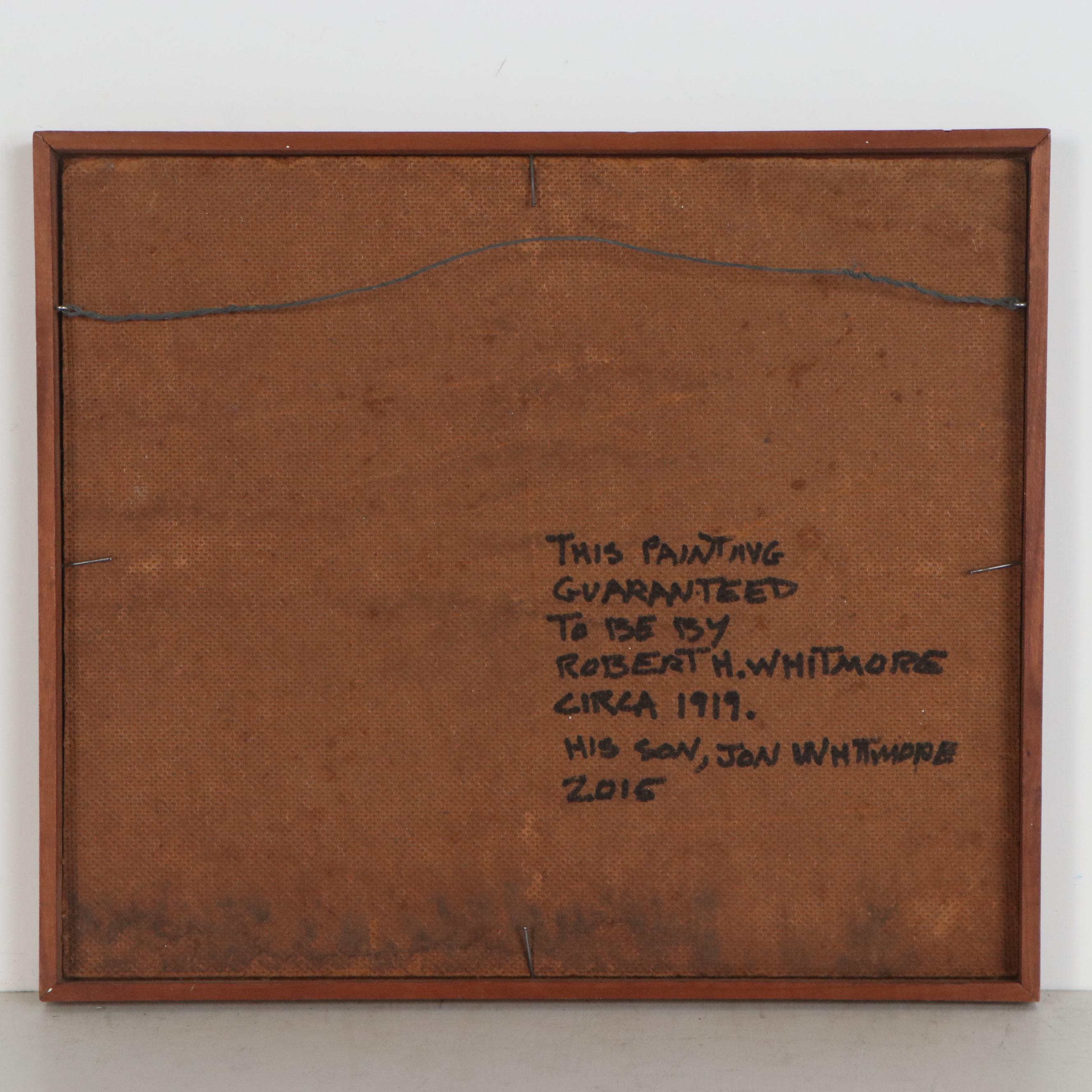 Robert H. Whitmore Oil Landscape Painting, circa 1919