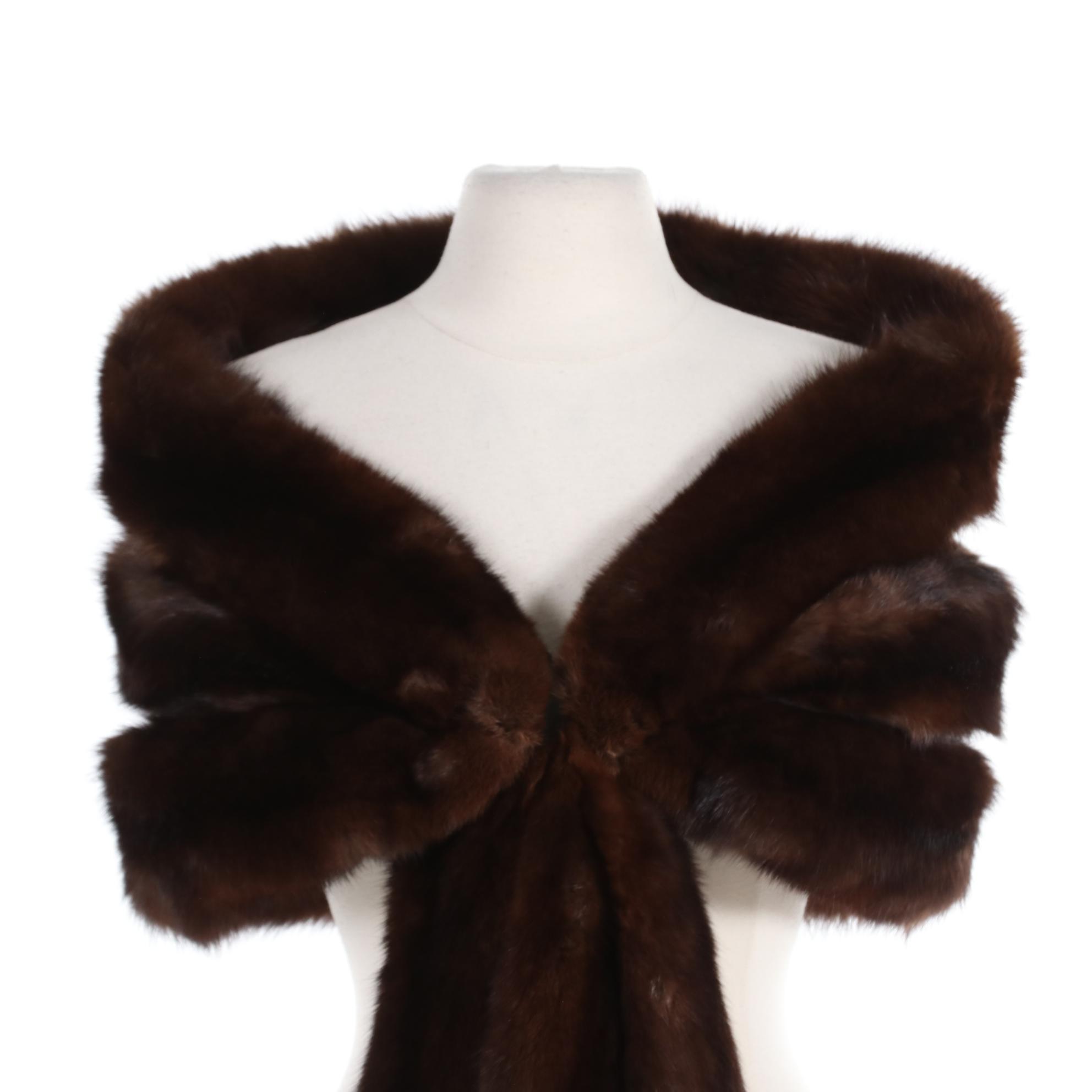 Sable Fur Stole with Removable Extensions from Livingston's