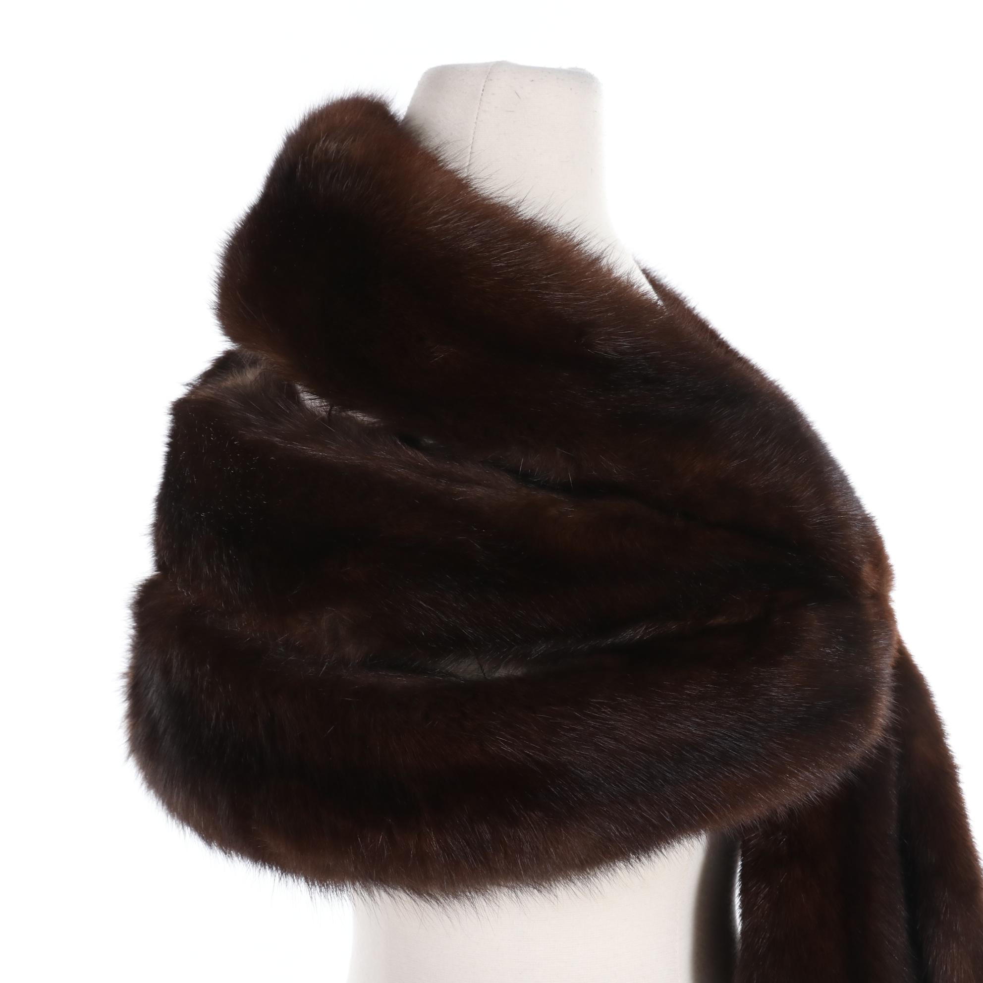 Sable Fur Stole with Removable Extensions from Livingston's
