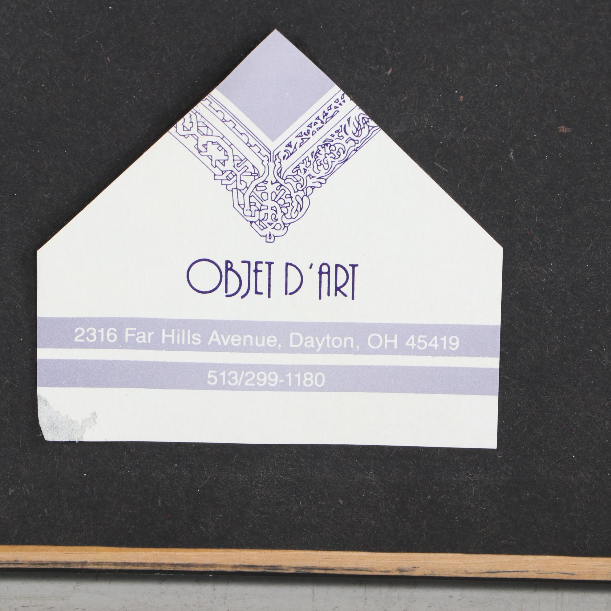 Roscoe E. Wallace Abstract Expressionist Style Oil Painting