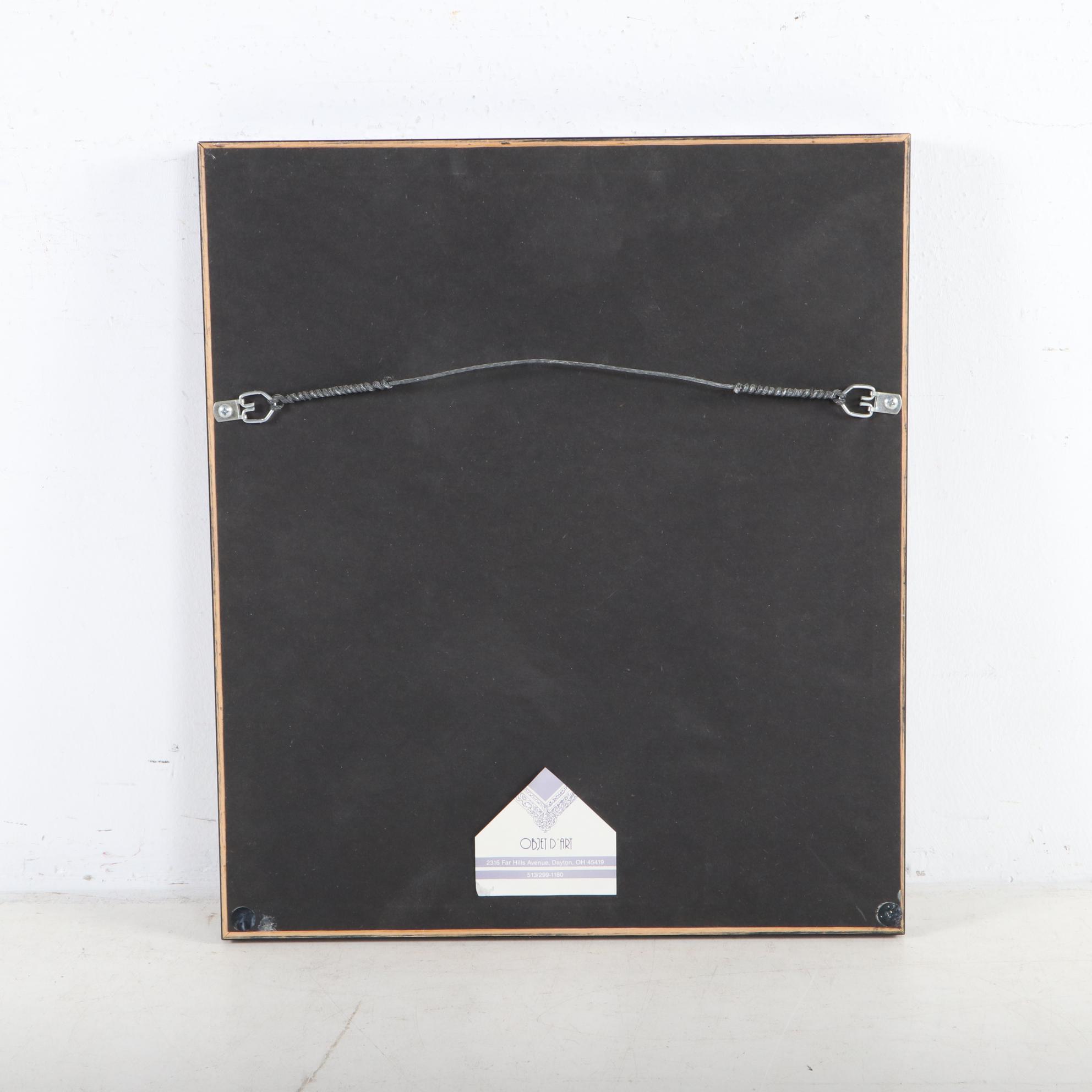 Roscoe E. Wallace Abstract Expressionist Style Oil Painting